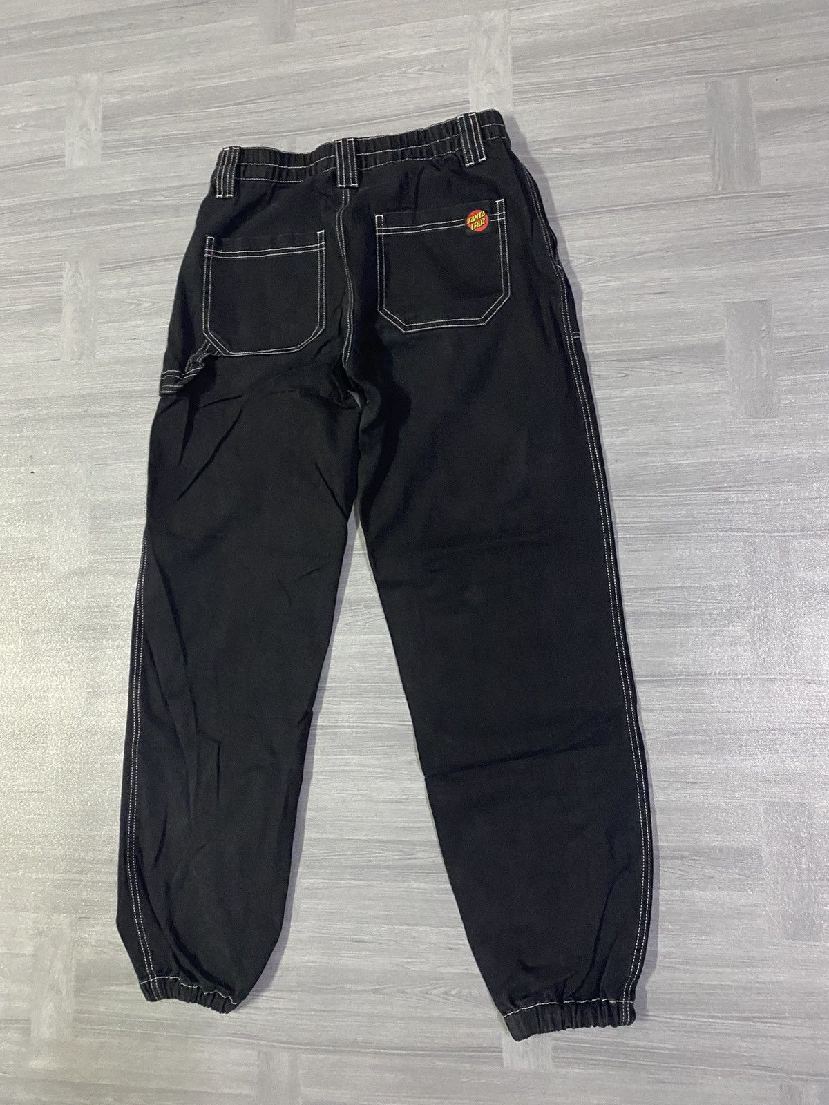 Santa Cruz Skateboards Santa Cruz Y2K Black Skate Cargo Style Elasticated Cuffs Size US 30 / EU 46 - 2 Thumbnail
