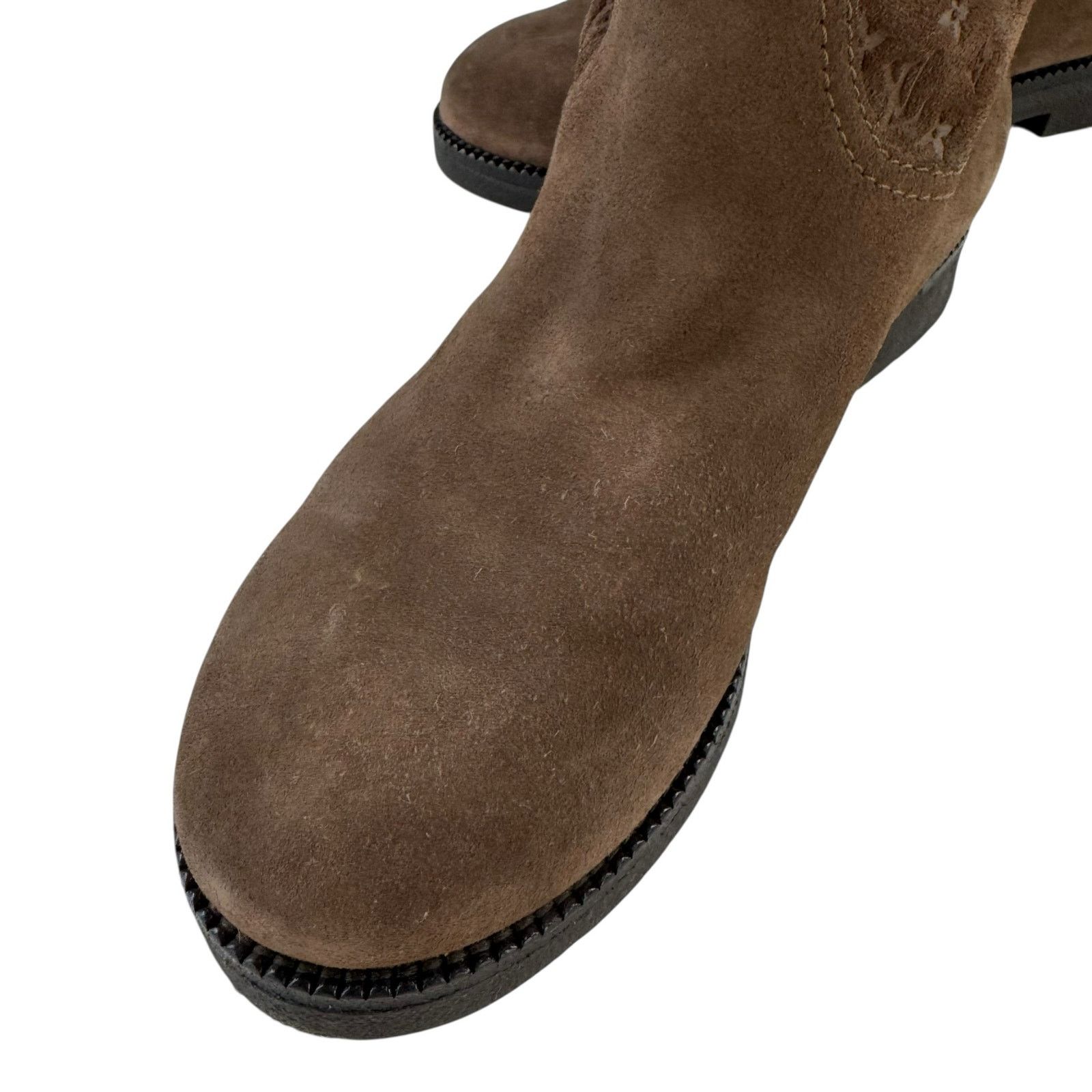 Louis Vuitton Louis Vuitton Monogram Brown Suede Boots Size US 8 / IT 38 - 11 Thumbnail
