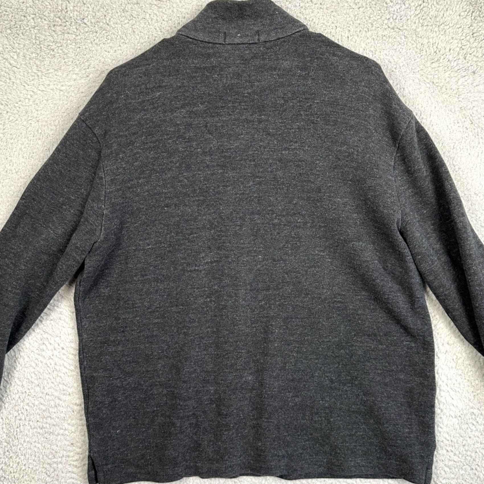 Polo Ralph Lauren Polo Ralph Lauren Sweater Mens M Charcoal Grey Quarter Zip Pullover Pony Size US M / EU 48-50 / 2 - 3 Thumbnail