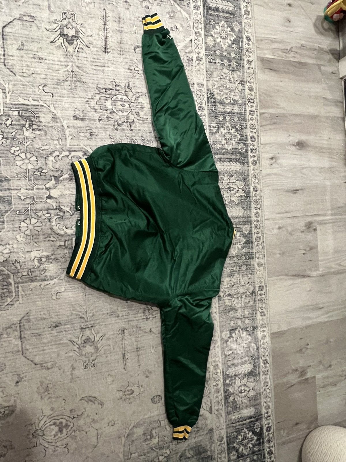 Starter Vintage Oakland Athletics Satin Bomber Jacket Size US L / EU 52-54 / 3 - 5 Thumbnail