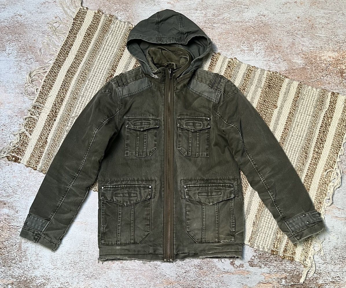 Japanese Brand × Le Grande Bleu (L.G.B.) Vintage Japanese distressed washed military jacket Size US S / EU 44-46 / 1 - 1 Thumbnail