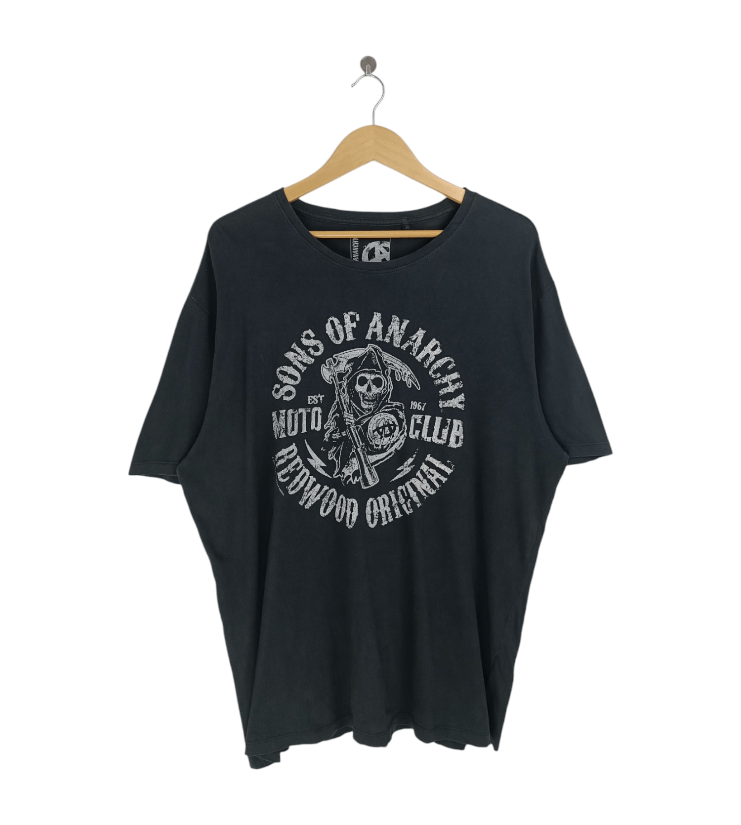 Vintage VINTAGE SONS OF ANARCHY MOTO CLUB BIKERS HARLEY SKULL TEE Size US XL / EU 56 / 4 - 1 Thumbnail