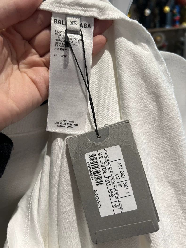 Balenciaga Balenciaga White Rainbow Short Sleeve Size XS New with Tag Size US XS / EU 42 / 0 - 5 Thumbnail