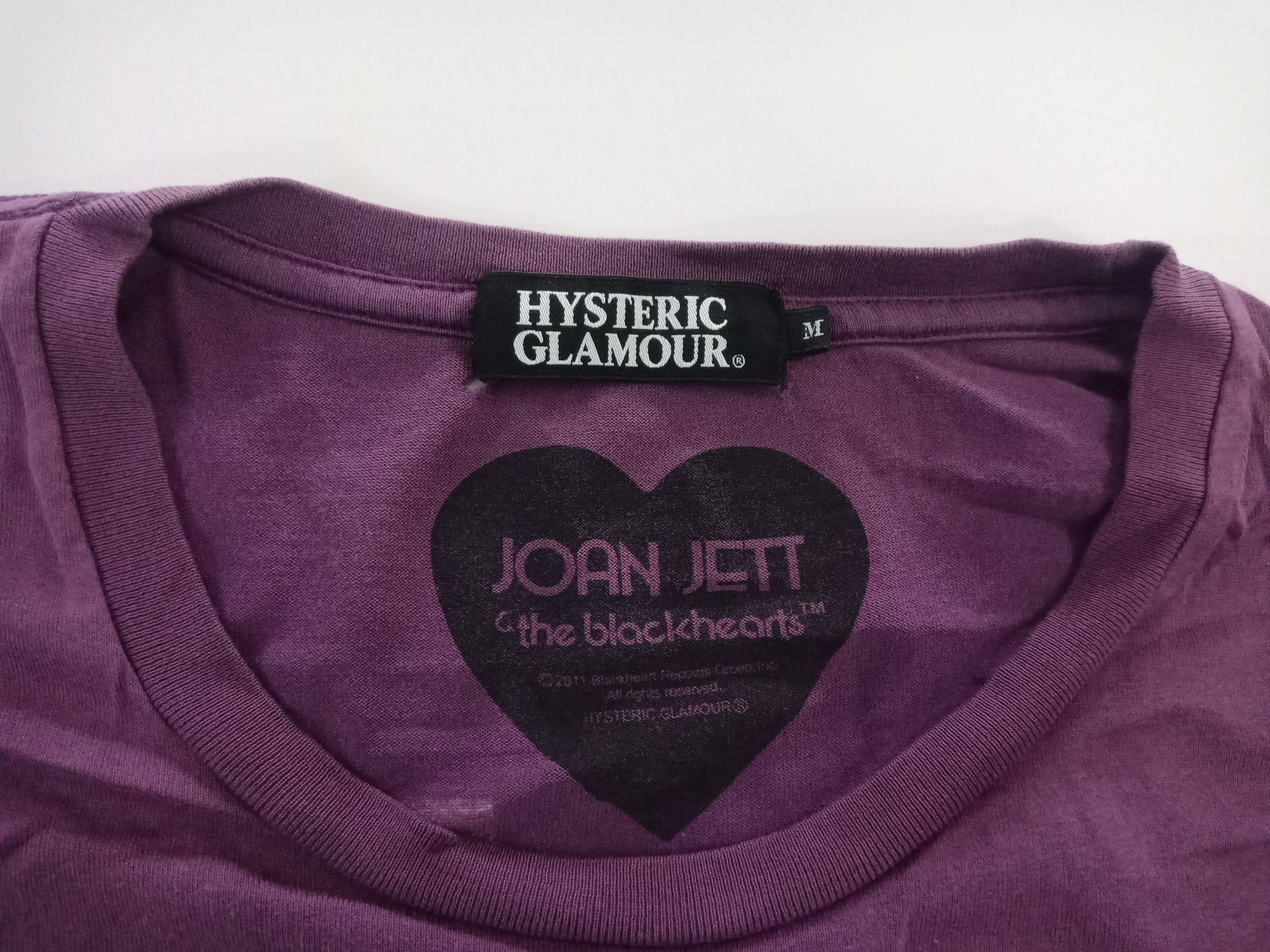 Band Tees Hysteric Glamour Joan Jett The Blackhearts #B Size US L / EU 52-54 / 3 - 4 Thumbnail