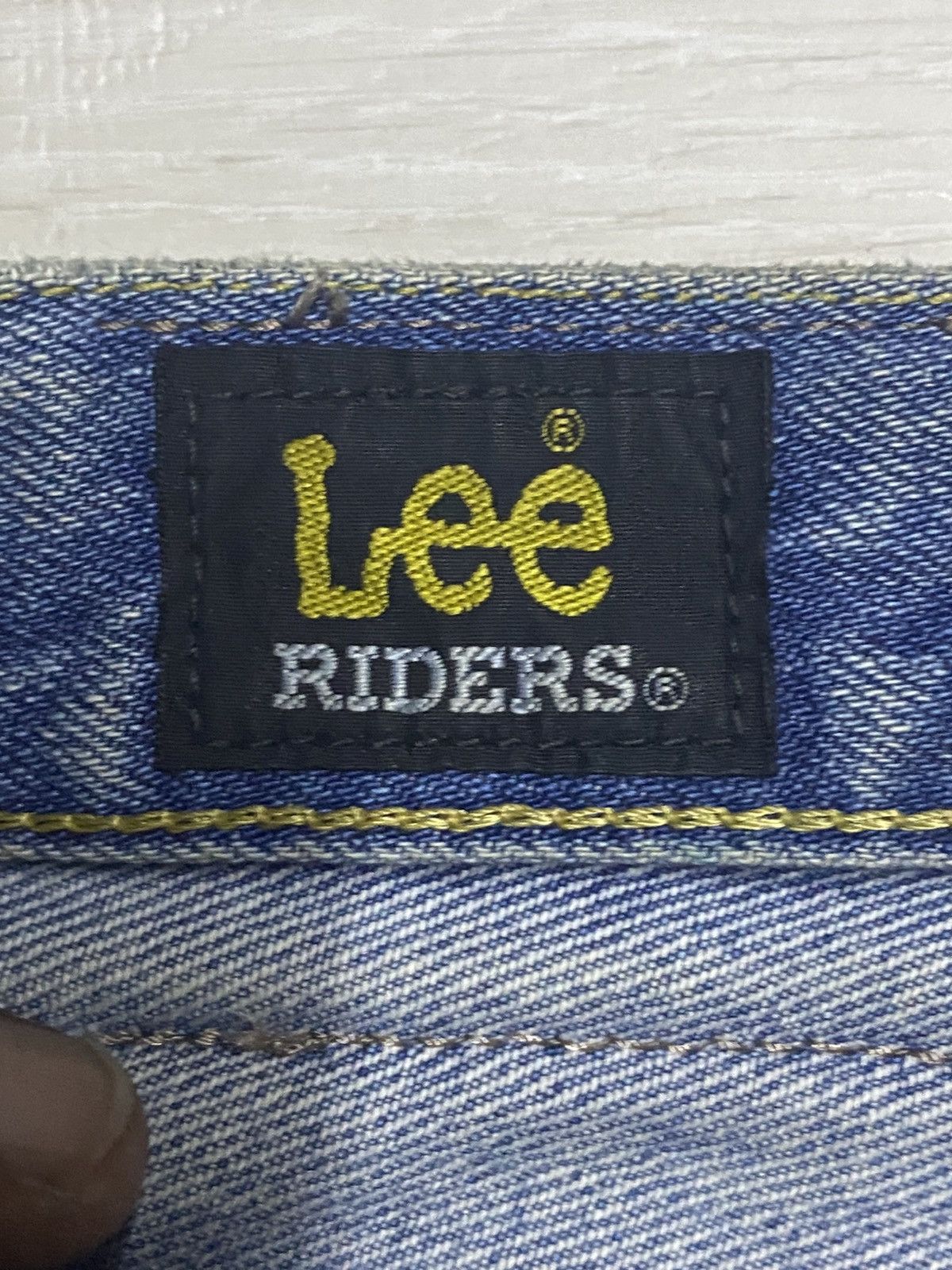 Lee × Number (N)ine Vintage Lee Riders Mud Wash Distressed Loose Jeans Size US 32 / EU 48 - 15 Thumbnail