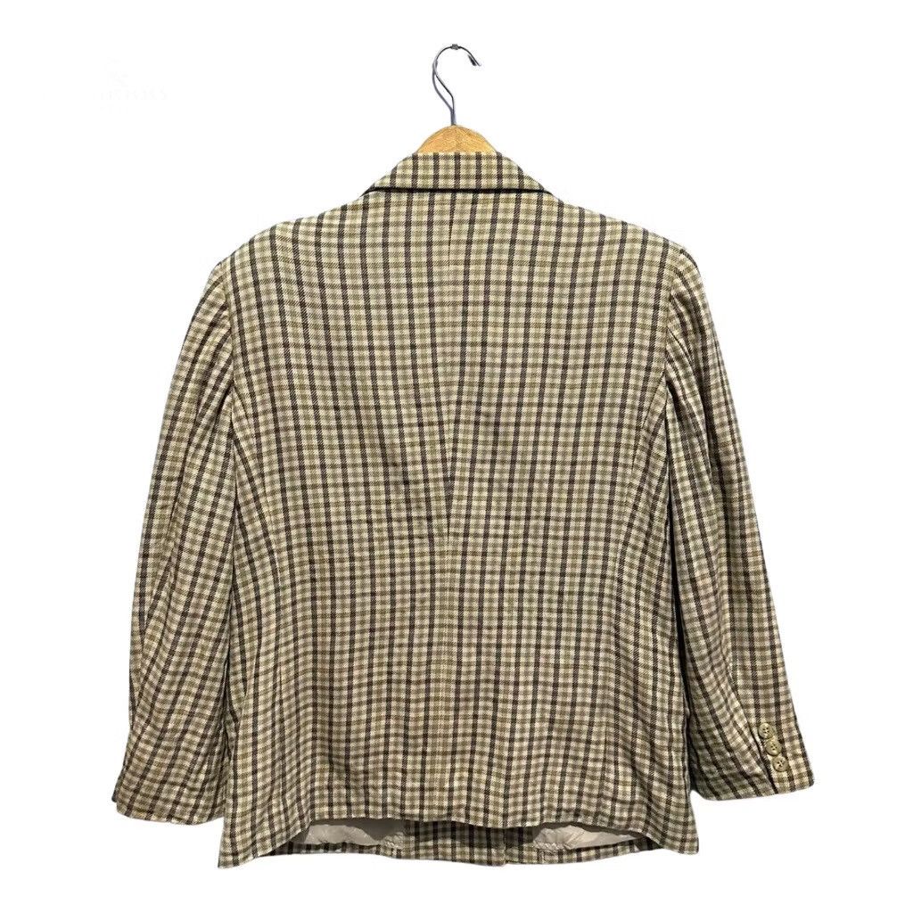 Burberry × Designer × Vintage Burberrys Plaid Blazer Size 40L - 2 Thumbnail