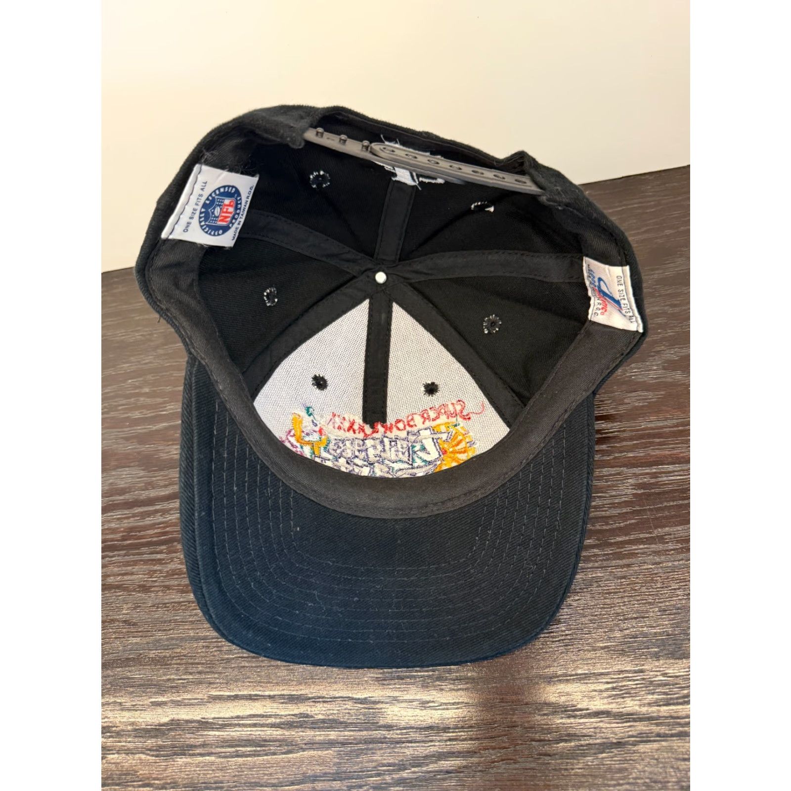 Logo Athletic VINTAGE Logo Athletic Men's Snapback Hat Cap One Size Black Super Bowl XXXI 1997 Tailgate Sports Retro Size ONE SIZE - 6 Thumbnail