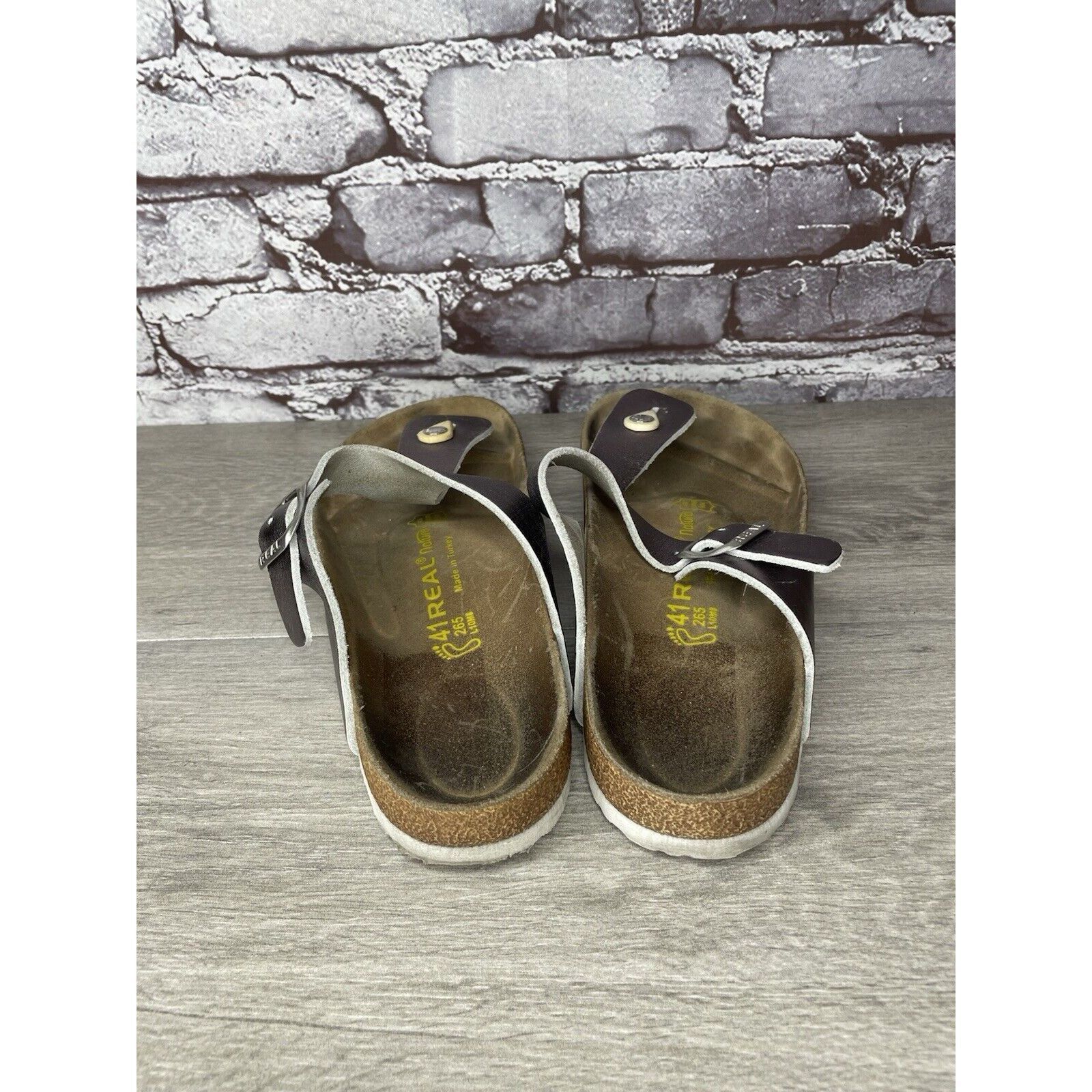 Other Real Natural Purple Metallic Leather Strap Sandals Women Sz Size US 10.5 / IT 40.5 - 5 Thumbnail