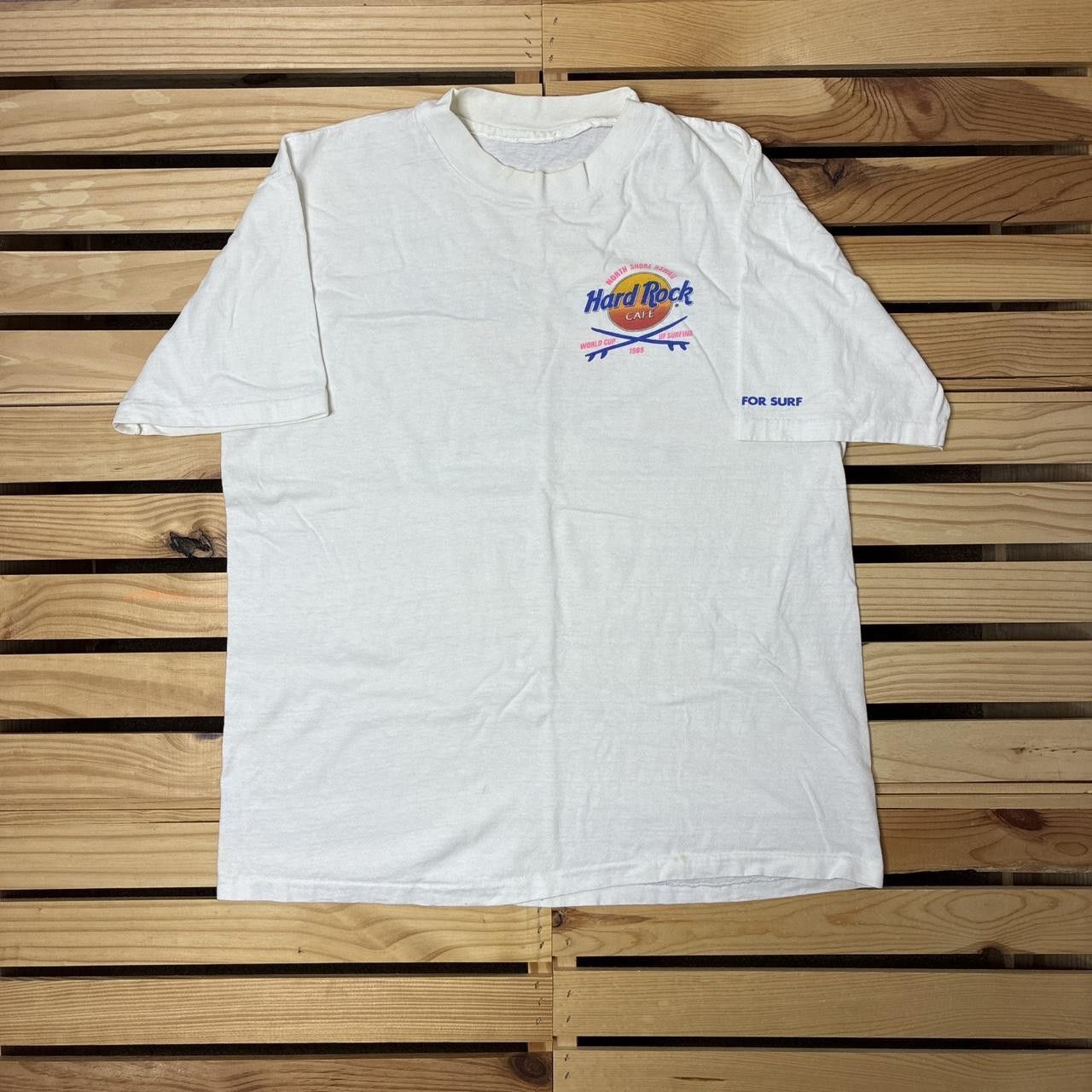 Hard Rock Cafe True Vintage Hard Rock Cafe 1989 White Surf Tee Size Large Size US L / EU 52-54 / 3 - 2 Thumbnail