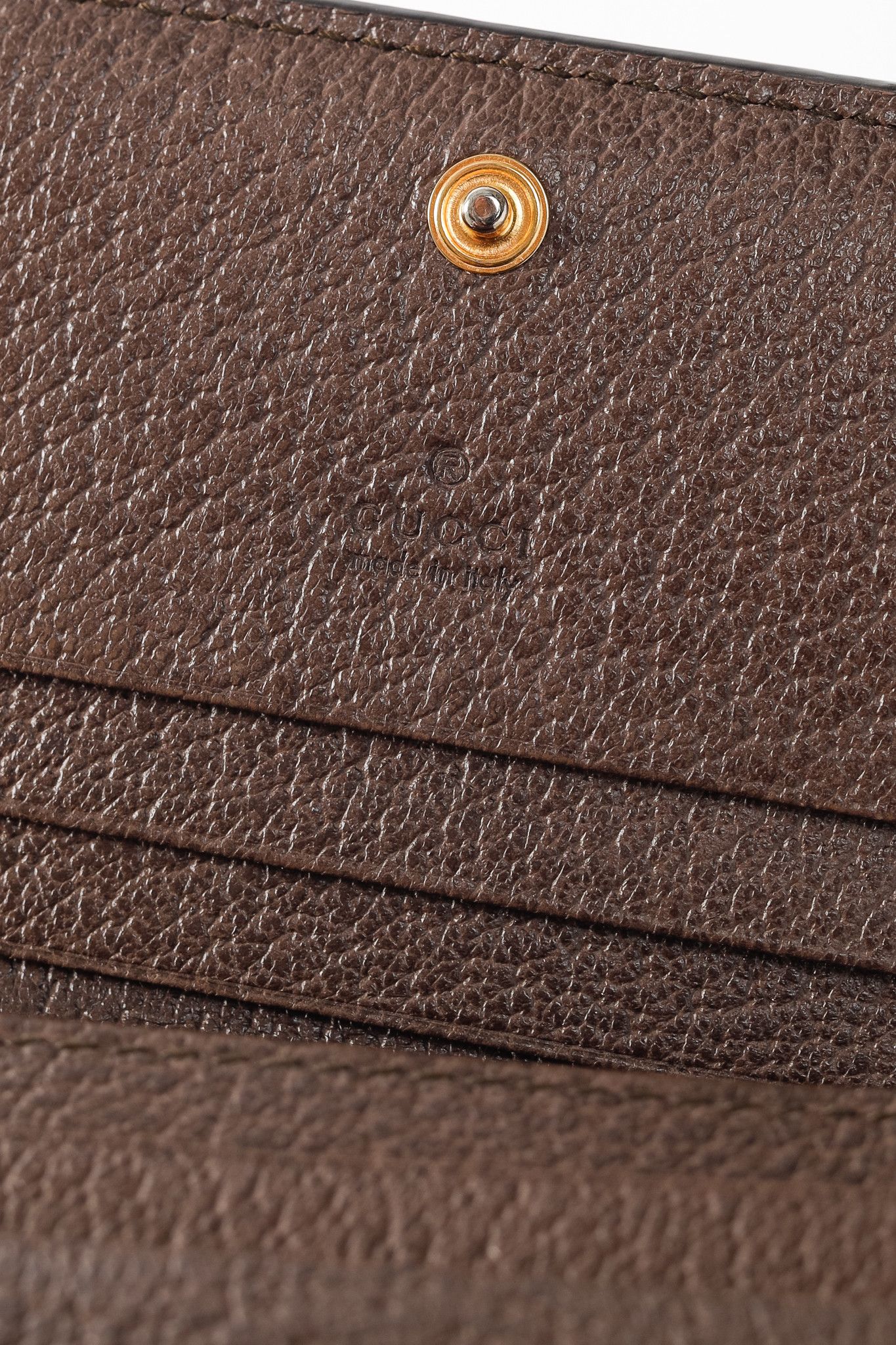 Gucci Gucci Beige & Ebony GG Supreme Ophidia Card Case Wallet Size ONE SIZE - 9 Thumbnail