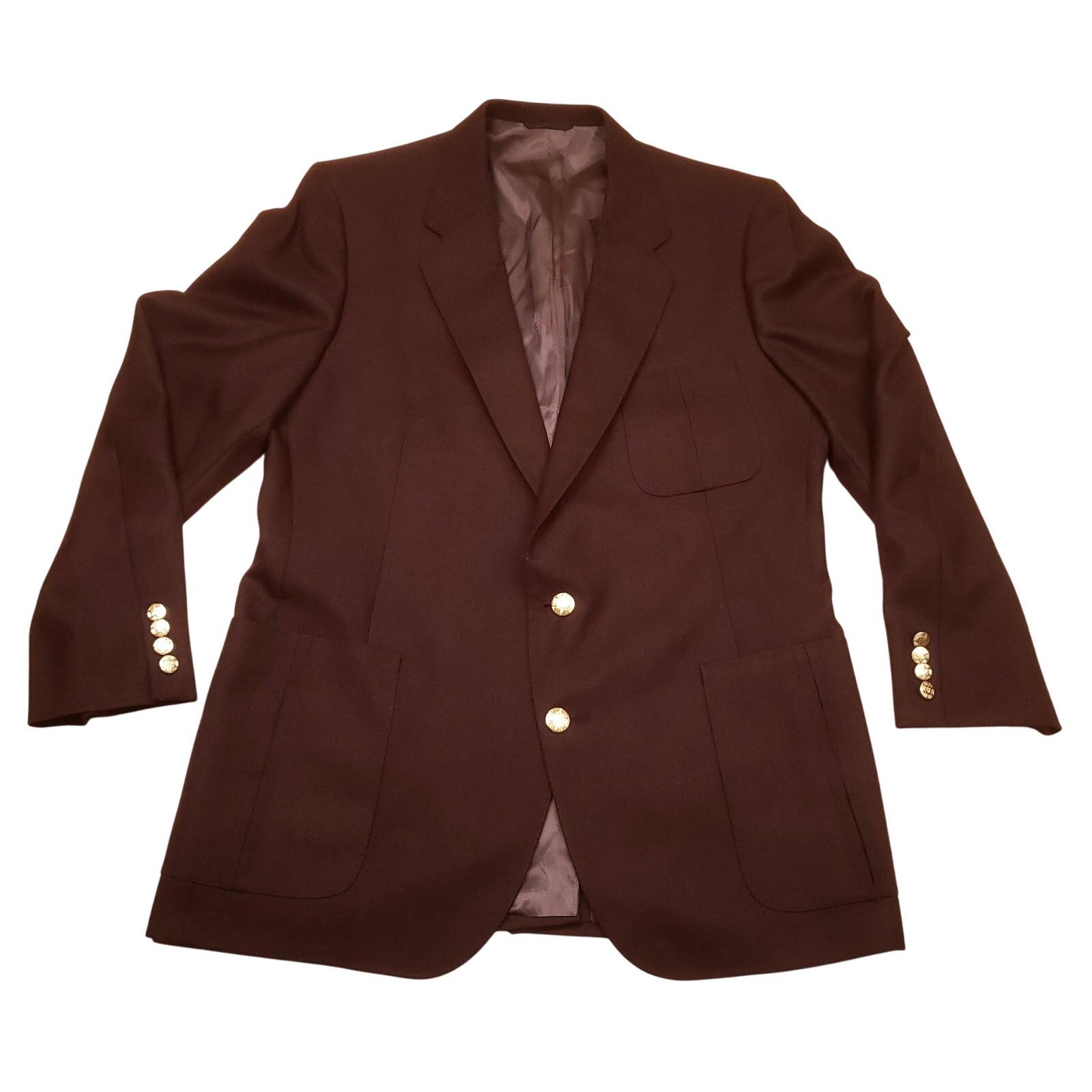 Lanvin Vintage 90s Lanvin Paris Brown Blazer Jacket Wool Blend Rare Size US XL / EU 56 / 4 - 1 Thumbnail