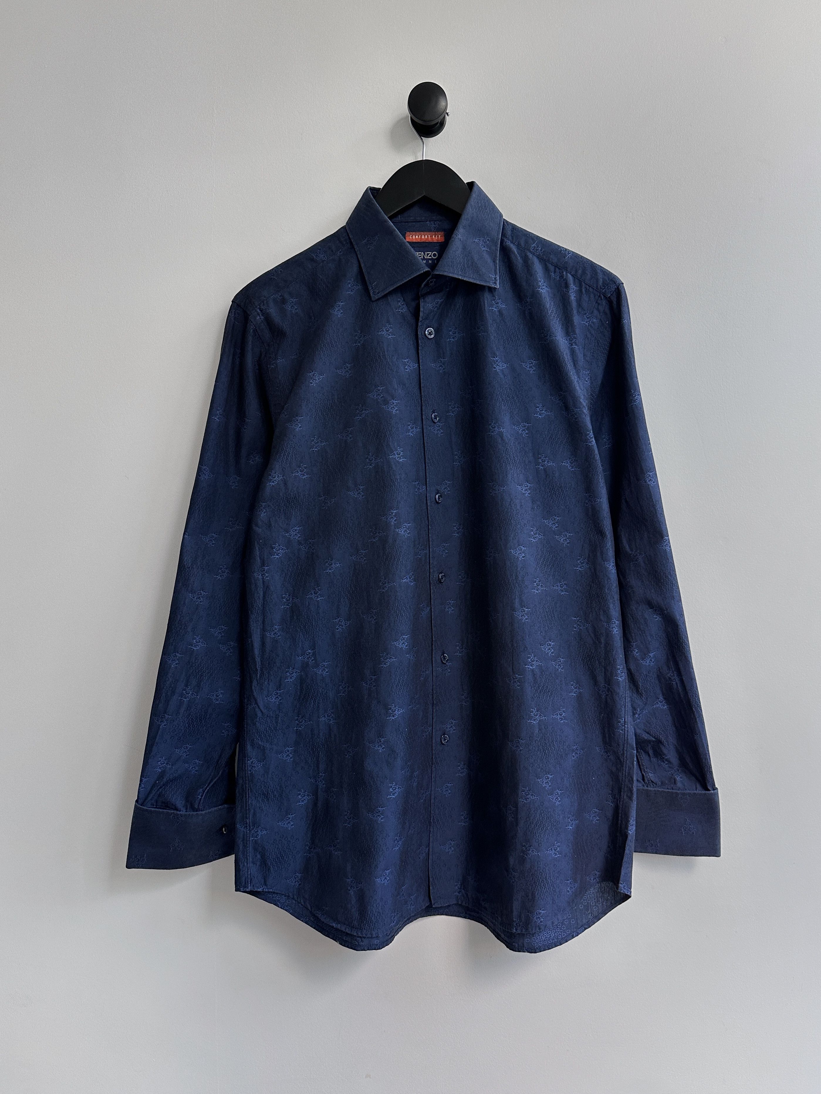 Kenzo Kenzo Blue Shirt Size US M / EU 48-50 / 2 - 1 Thumbnail