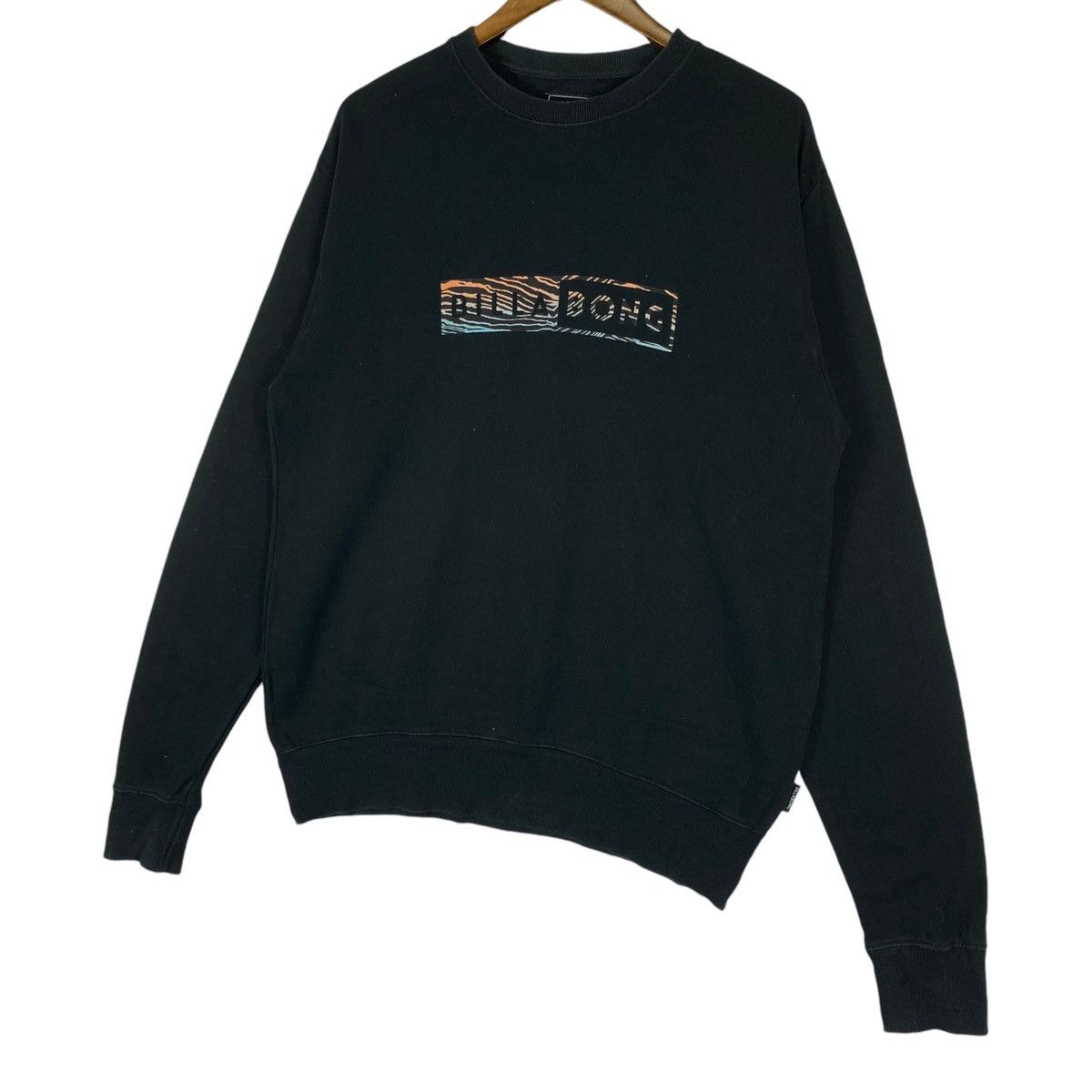Billabong × Vintage Vintage Billabong Crewneck Sweatshirt Black Pullover Jumper Size US M / EU 48-50 / 2 - 3 Thumbnail