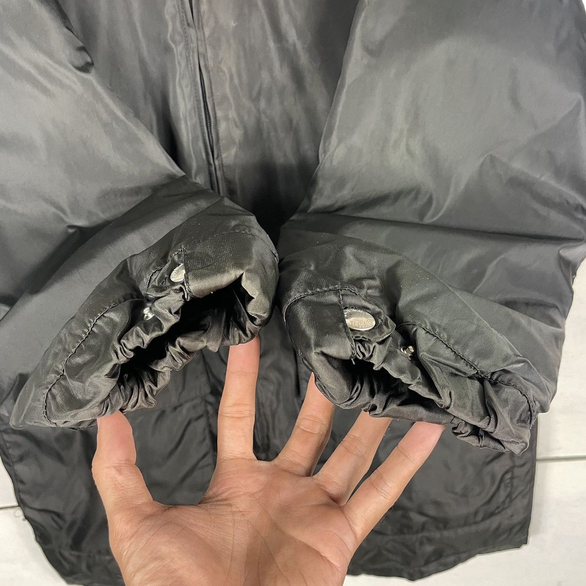 Prada 💥PRADA GREEN NYLON VINTAGE PADDED JACKET Size US L / EU 52-54 / 3 - 8 Thumbnail
