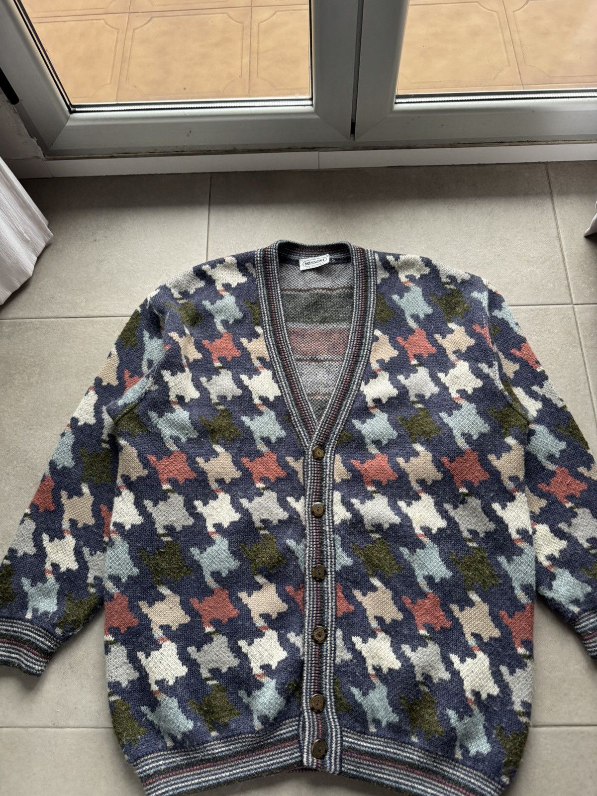 Missoni Missoni Vintage Knited Men’s XL Size Button 100% Wool Cardigan Sweater Pullover Size US XL / EU 56 / 4 - 4 Thumbnail