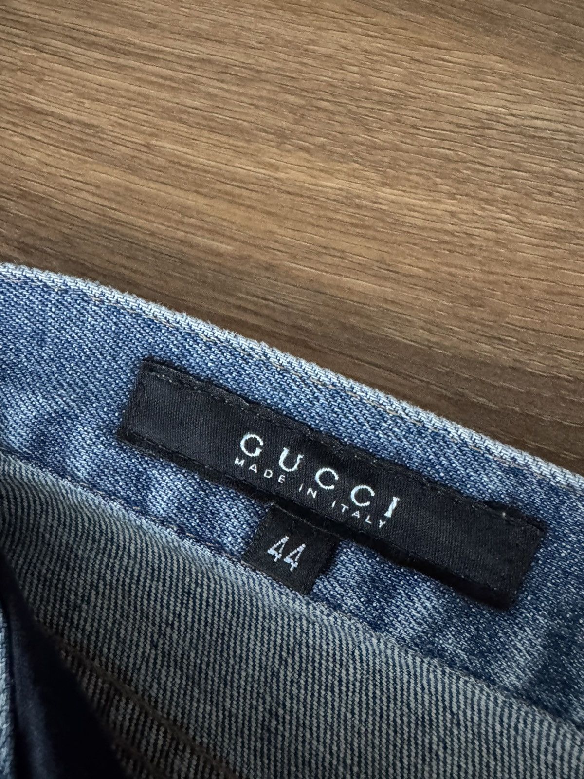 Gucci 2003 Preppy Old Money Gucci Embossed GG Logo Jeans Y2K Size 30" / US 8 / IT 44 - 6 Thumbnail