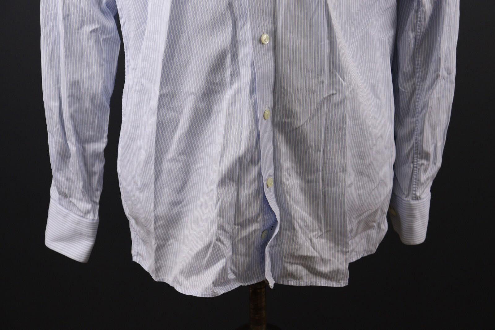 Eton Eton Contemporary Blue Stripe Shirt Size 41 /16 Size US M / EU 48-50 / 2 - 3 Thumbnail