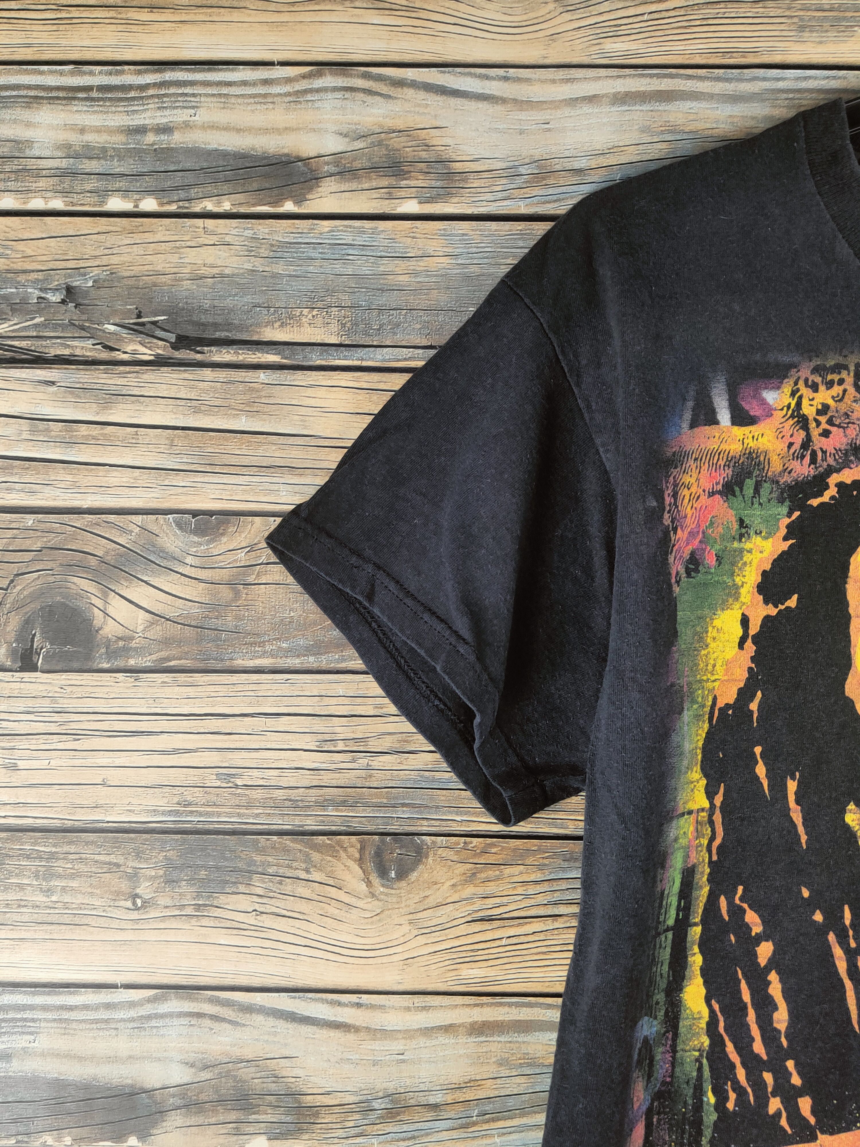 Bob Marley DL BOB Marley vintage Zion Rootswear Black tee #46-640 Size US M / EU 48-50 / 2 - 5 Thumbnail