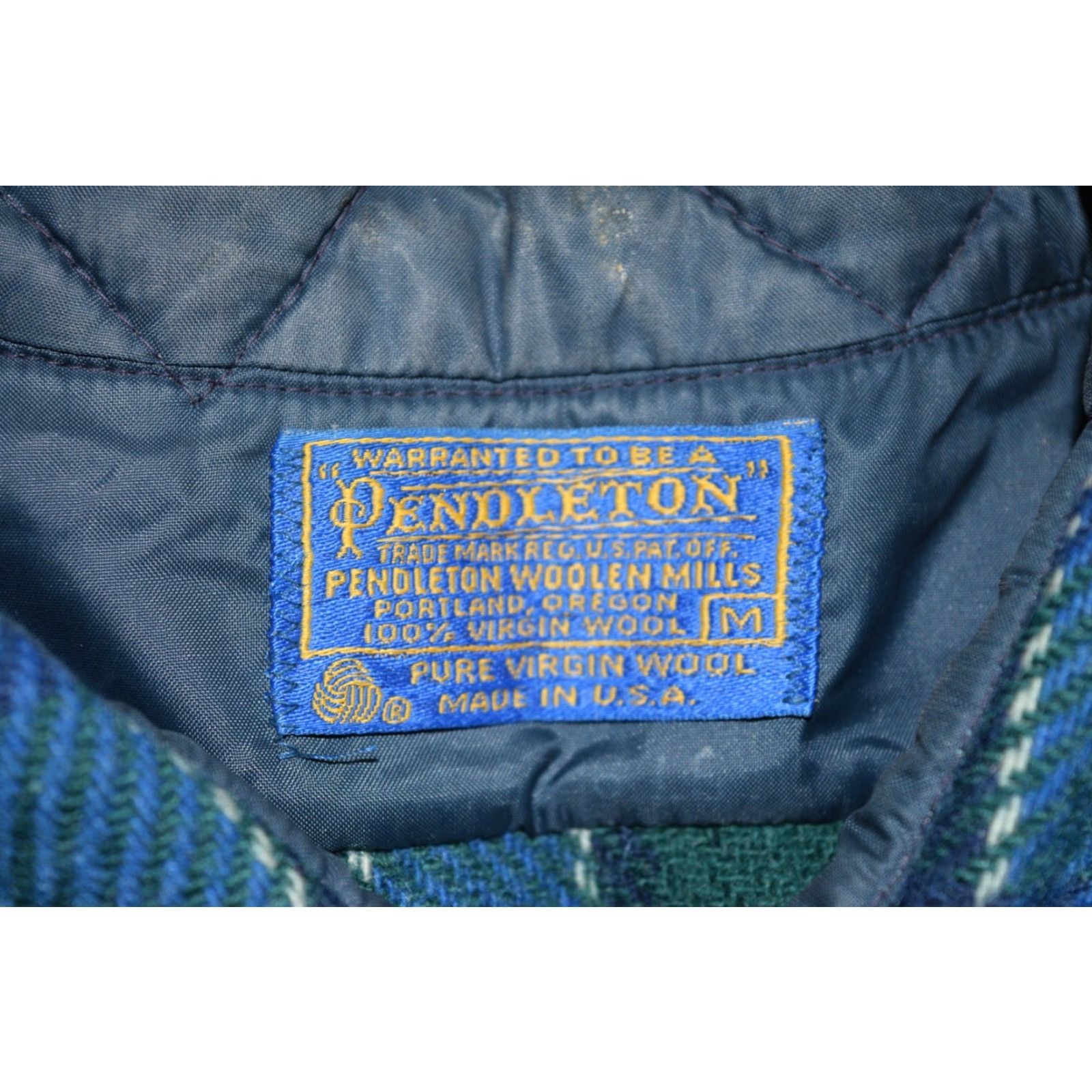 Pendleton Vintage Pendleton Men's Heavy Wool Flannel Shirt Jacket 60s 70s Plaid Cruiser Size US M / EU 48-50 / 2 - 6 Thumbnail