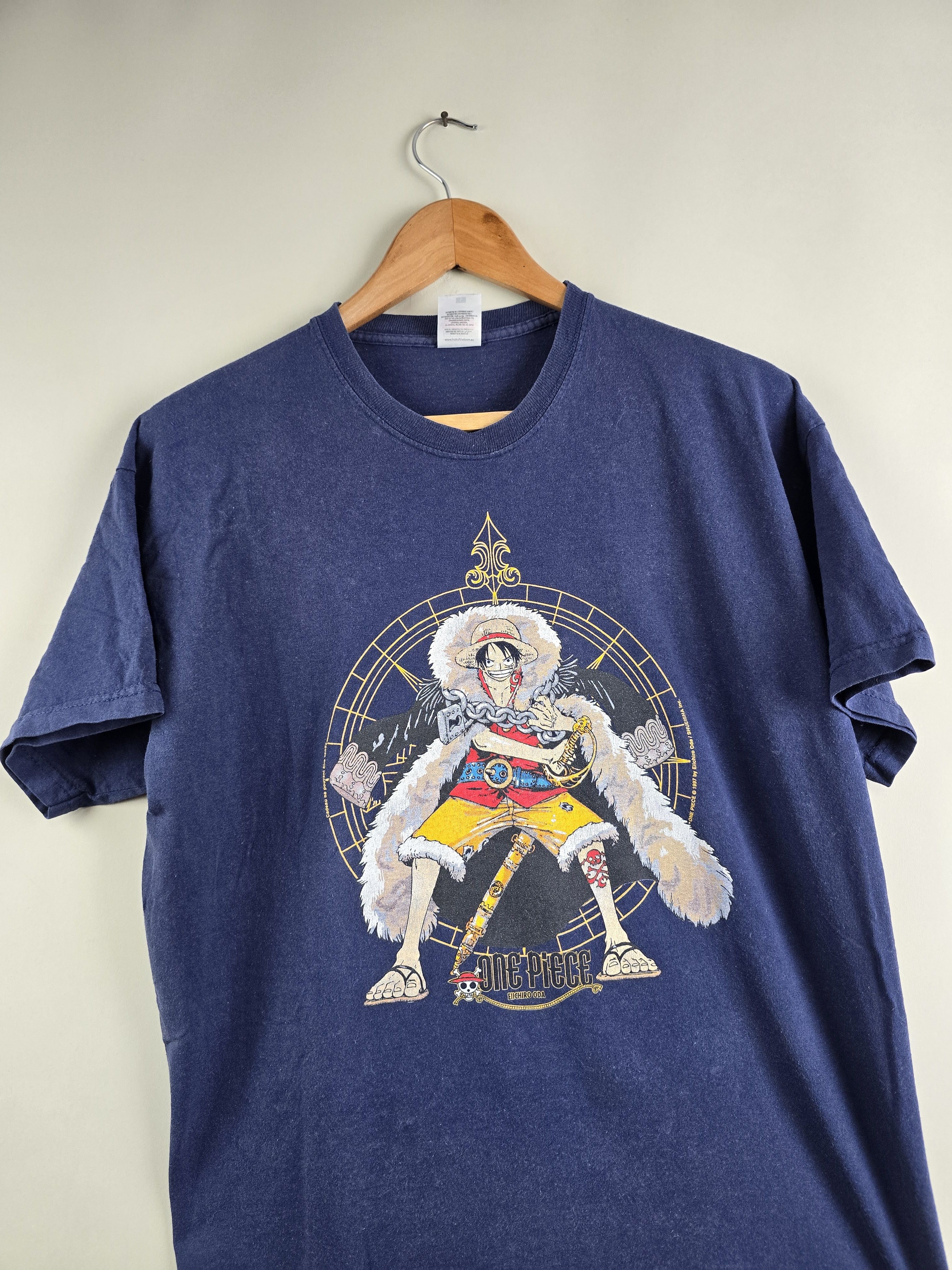 Anime × One Piece × Vintage Y2K One Piece Monkey D Luffy Pirate King Costume L 21" 26.5" Size US L / EU 52-54 / 3 - 2 Thumbnail
