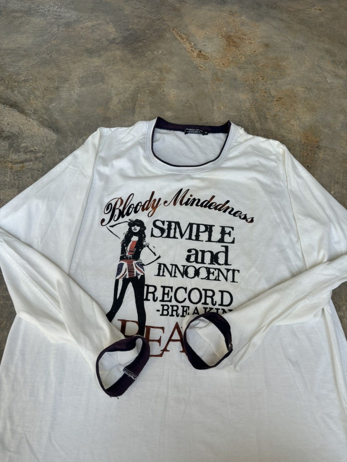 Hysteric Glamour × Japanese Brand Y2k Bloody Mindedness Hysteric Glamour Style Longsleve Size US L / EU 52-54 / 3 - 3 Thumbnail