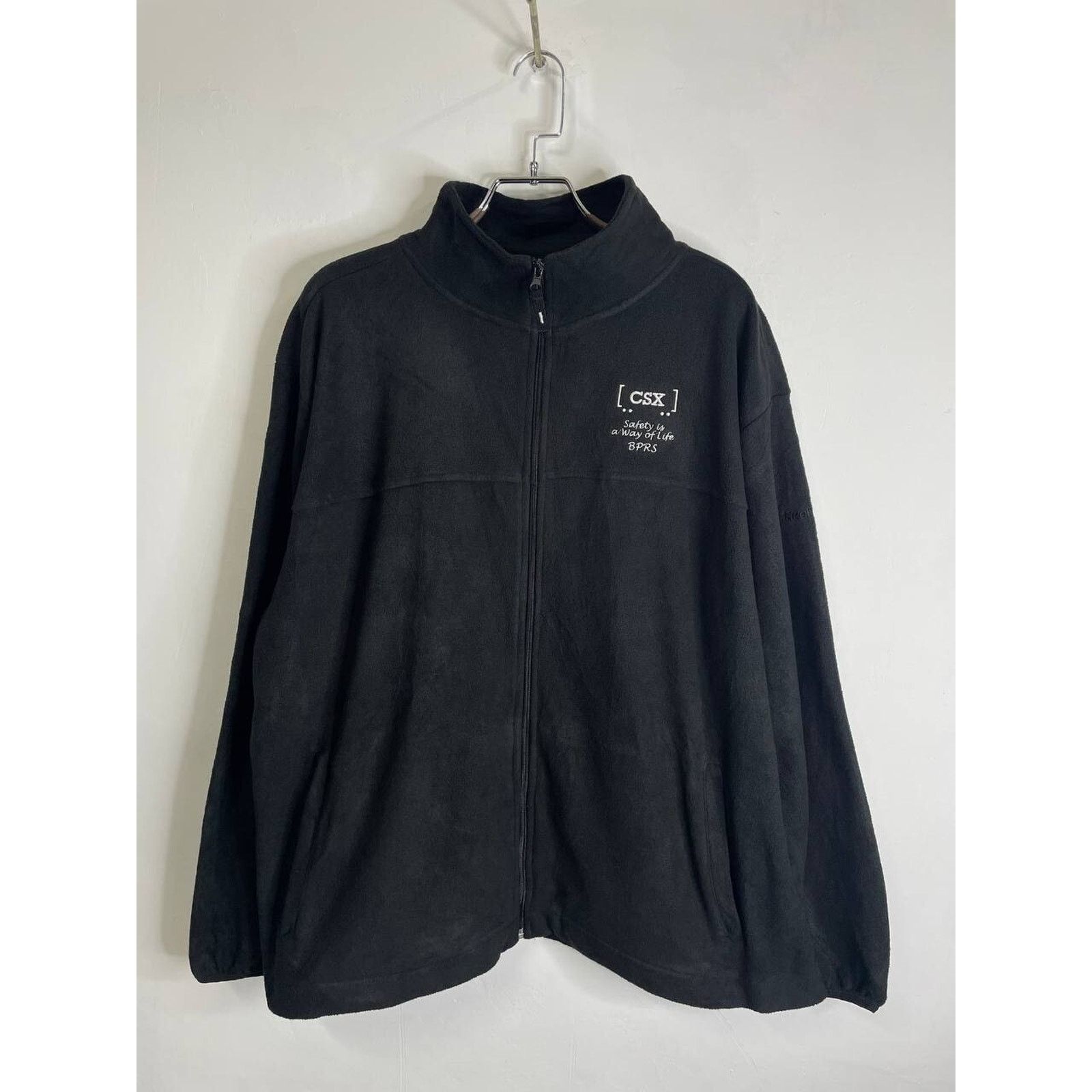 Reebok Vintage Reebok Safety Black Fleece Zip-Up Jacket Size XXL Size US XXL / EU 58 / 5 - 1 Thumbnail