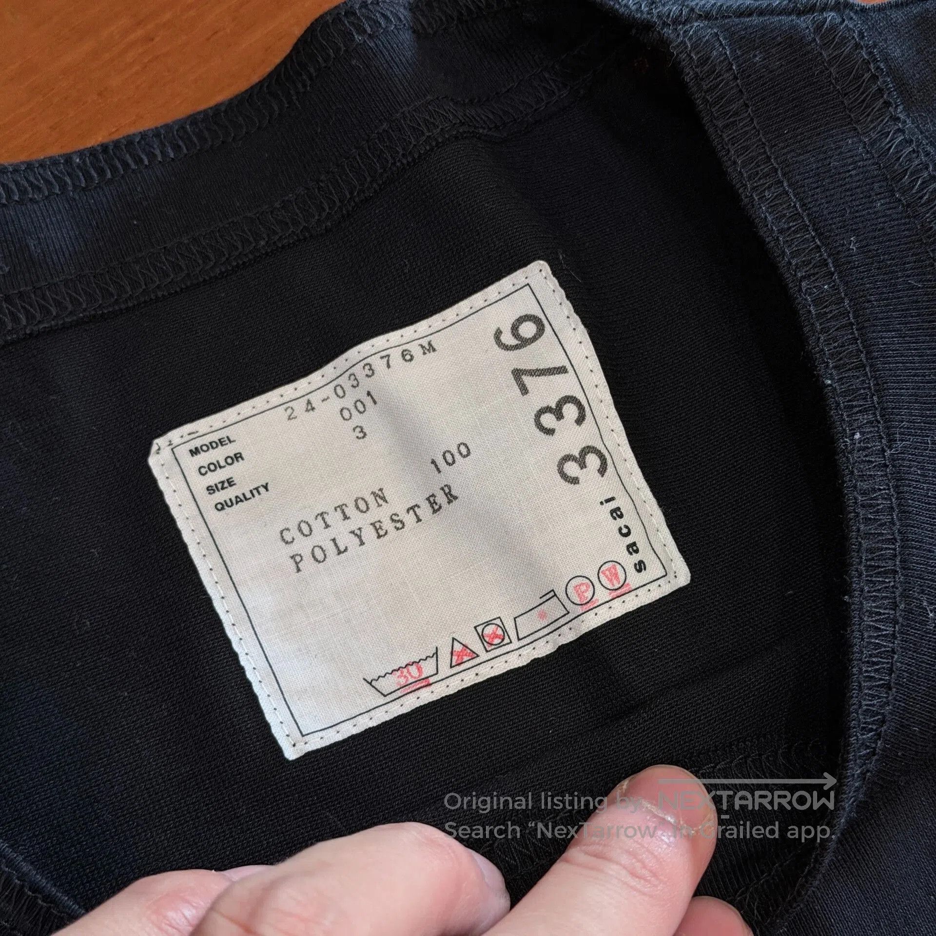Sacai Sacai Deconstructed Pocket Short Sleeve. Size US L / EU 52-54 / 3 - 4 Thumbnail