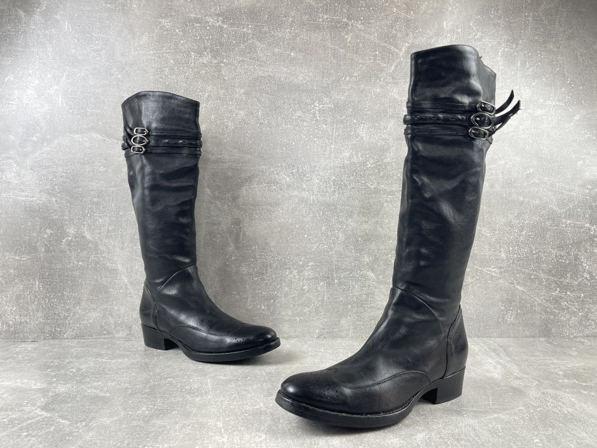Ermanno Scervino Ermanno Scervino Avant Garde Black Leather Belts Boots Size US 8 / IT 38 - 5 Thumbnail