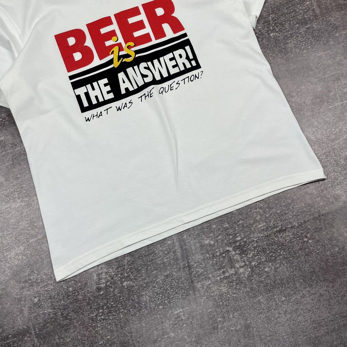 Vintage Vintage JW Beer Is Always The Answer Humor T Shirt Size US L / EU 52-54 / 3 - 8 Thumbnail