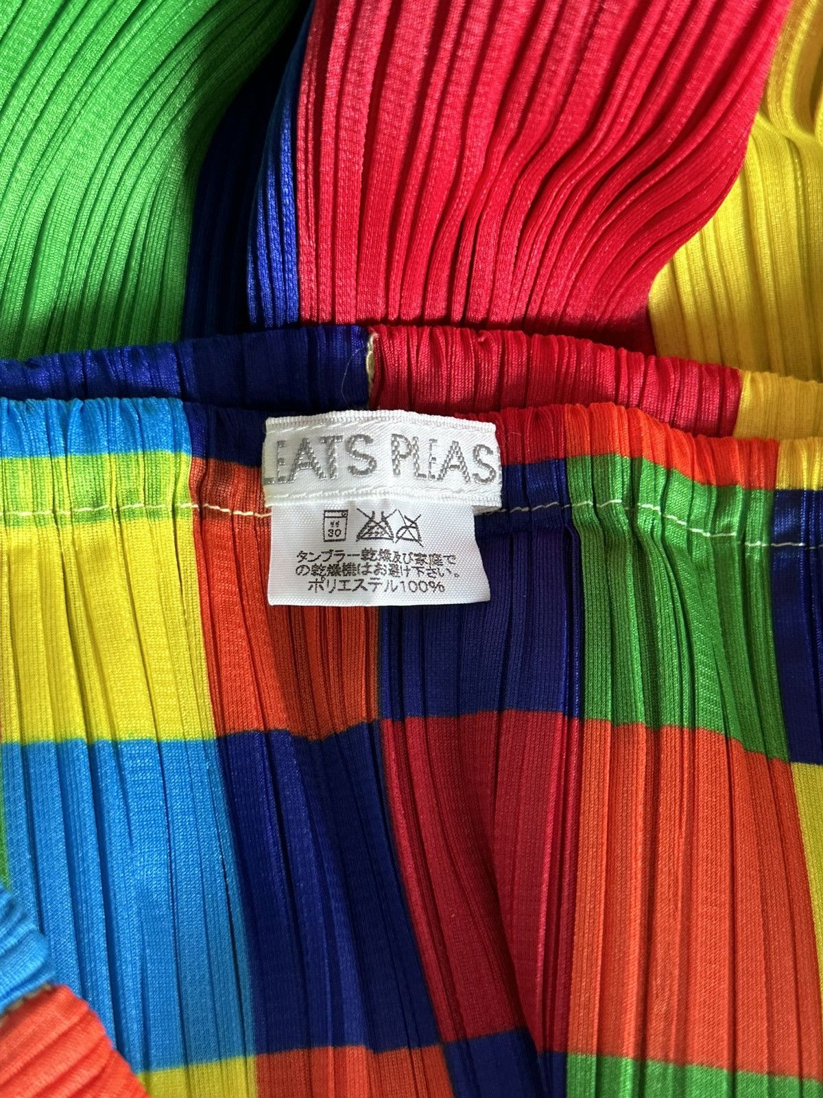 Issey Miyake × Pleats Please Issey Miyake Rainbow Double-layer Pleated Skirt Size XL / US 12-14 / IT 48-50 - 5 Thumbnail
