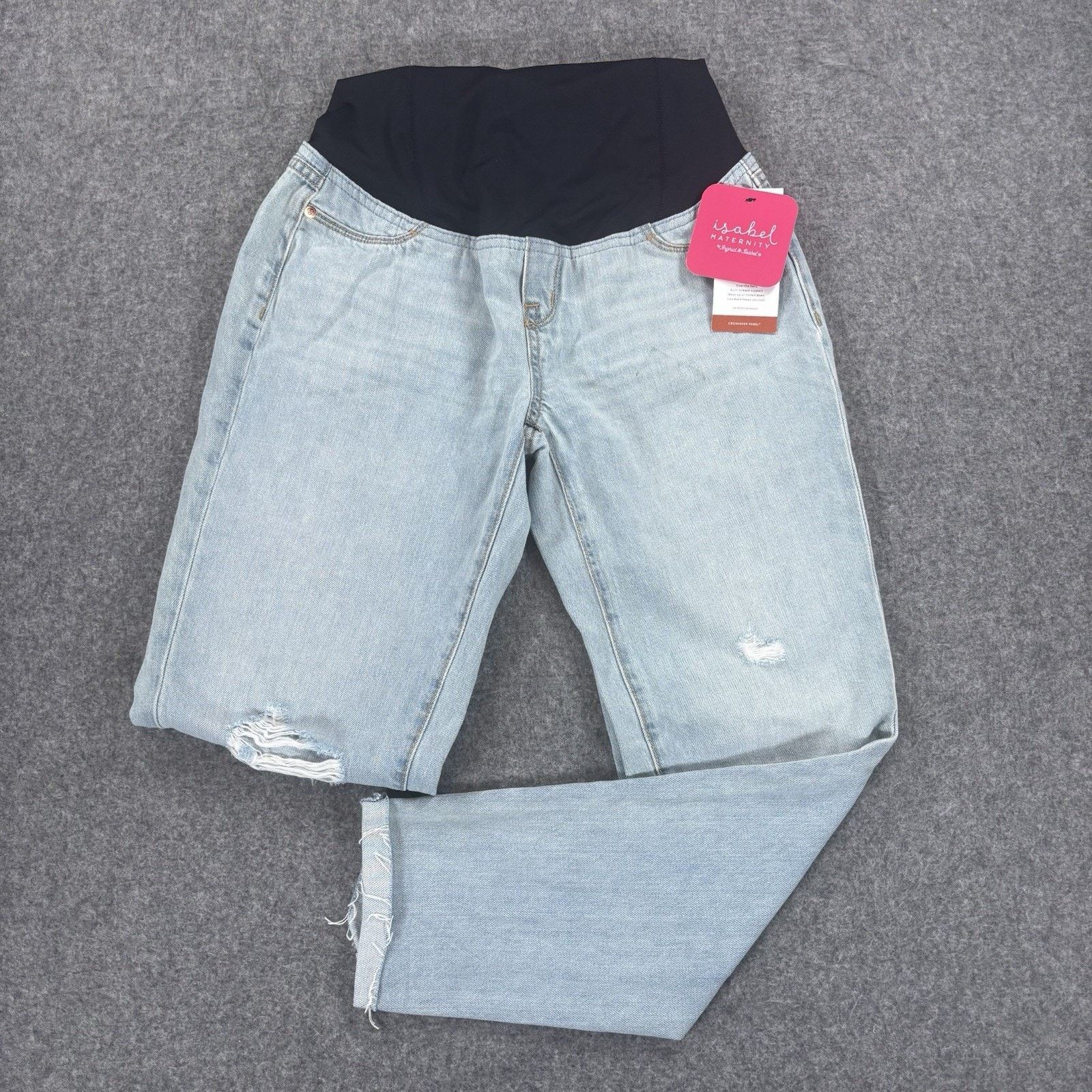 Other Isabel Maternity Boyfriend Crossover Jeans Blue 99K5K9 Sz 00 Size 24" / US 00 / IT 34 - 1 Thumbnail