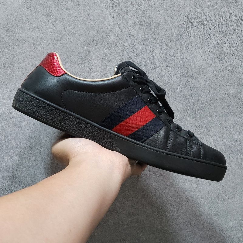 Gucci Gucci Ace Bee Embroidered Casual Sneakers - Size US 8.5 / EU 41-42 - 5 Thumbnail