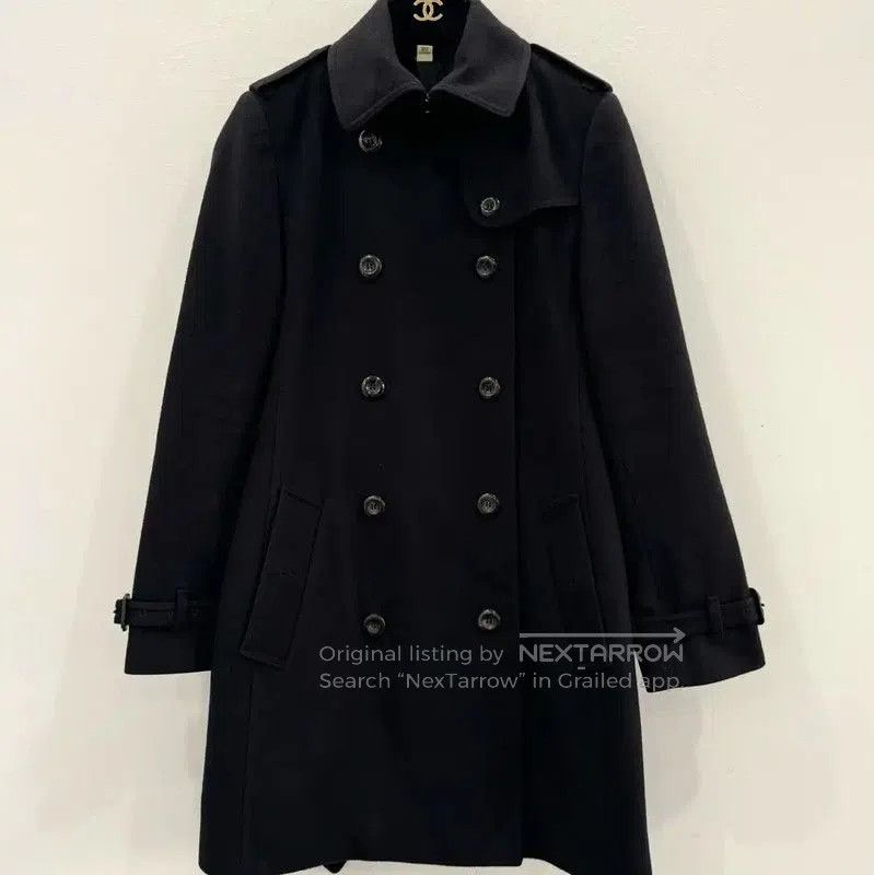 Burberry Burberry Black Wool Ladies Trench Coat. Size S / US 4 / IT 40 - 1 Thumbnail