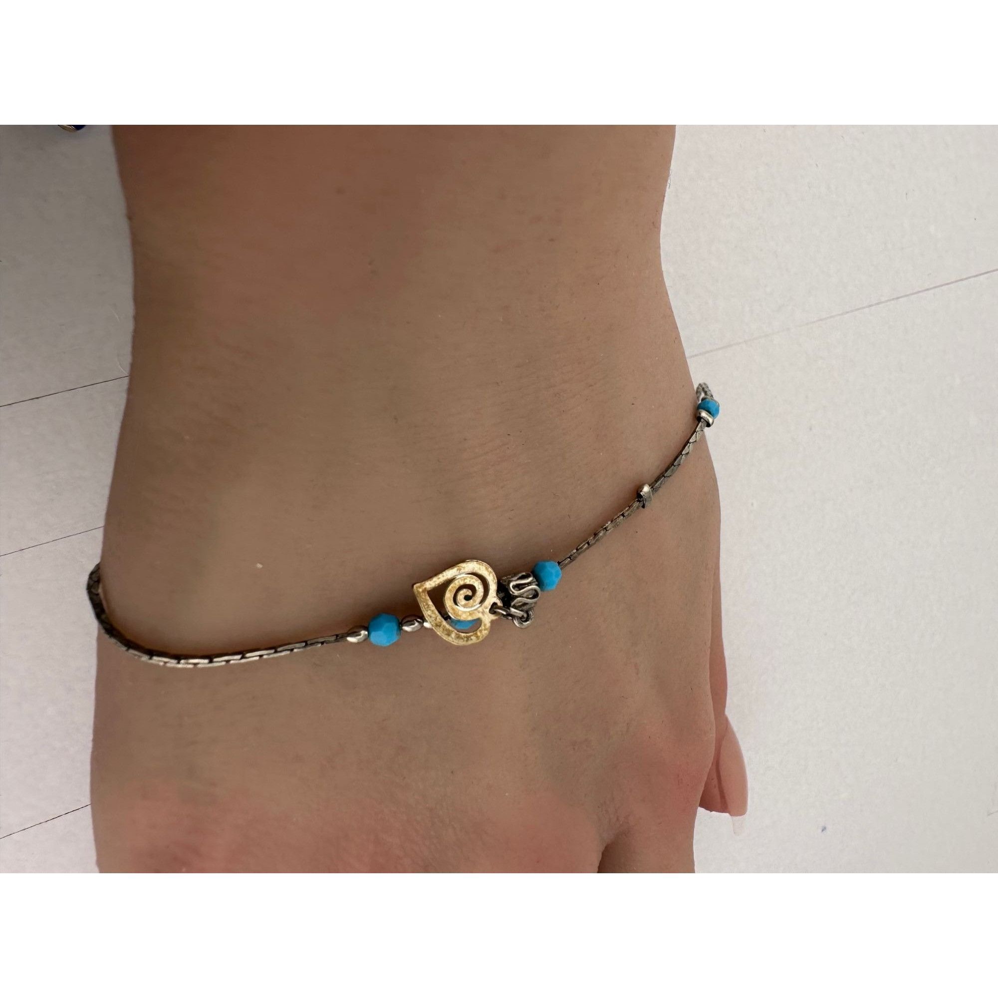 Other Womens Blue Bead Charm Bracelets/Anklets (2) with Clasps Size ONE SIZE - 12 Thumbnail