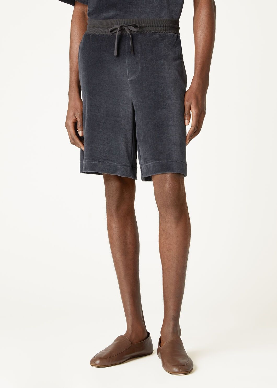 Loro Piana o1w1db10725 FAO5388 Duggia Bermuda Short in Dark Grey Size US 32 / EU 48 - 4 Thumbnail