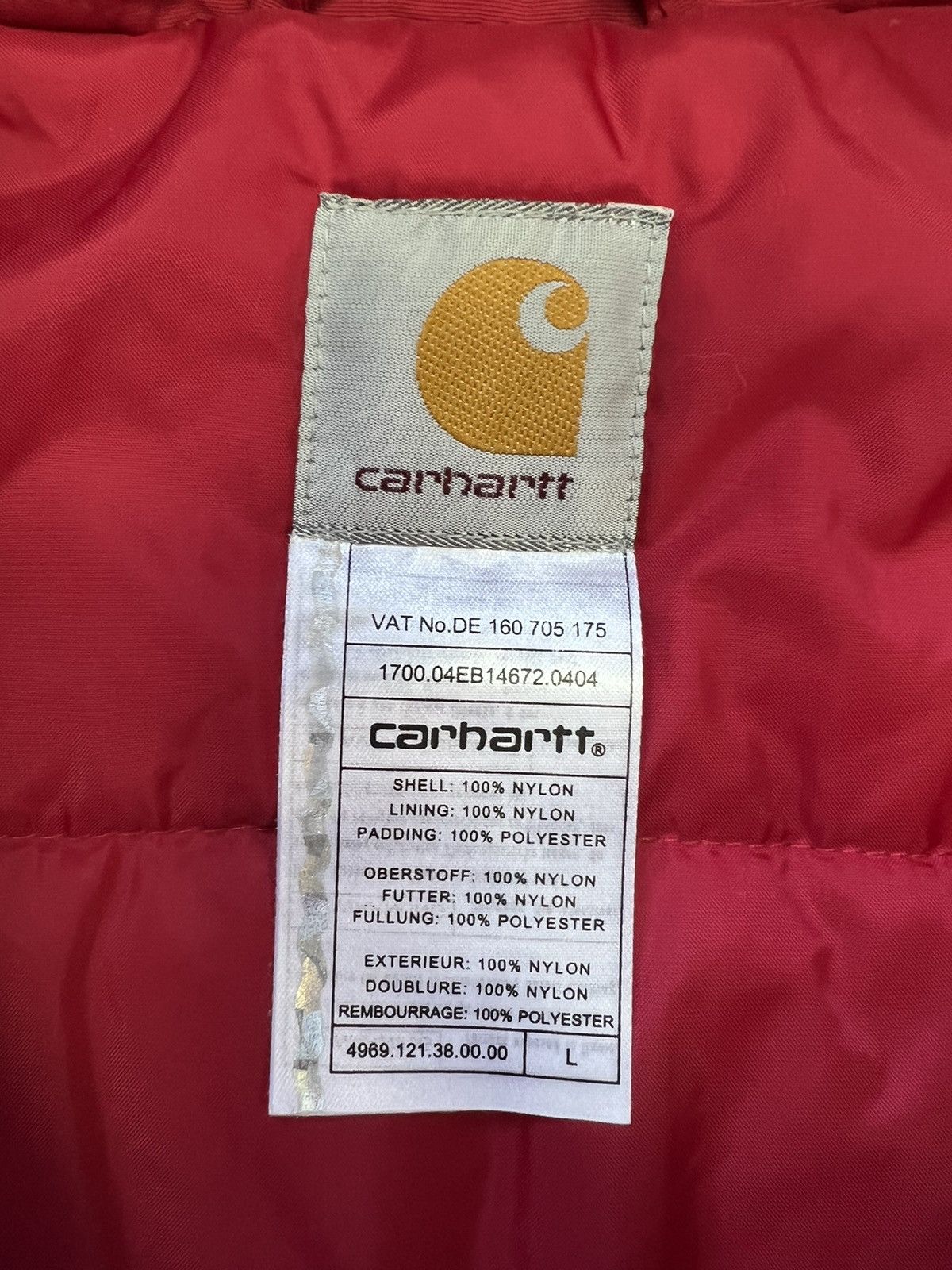 Carhartt × Carhartt Wip × Vintage Vintage Carhartt Peak Jacket Red Size Large Size US L / EU 52-54 / 3 - 4 Thumbnail