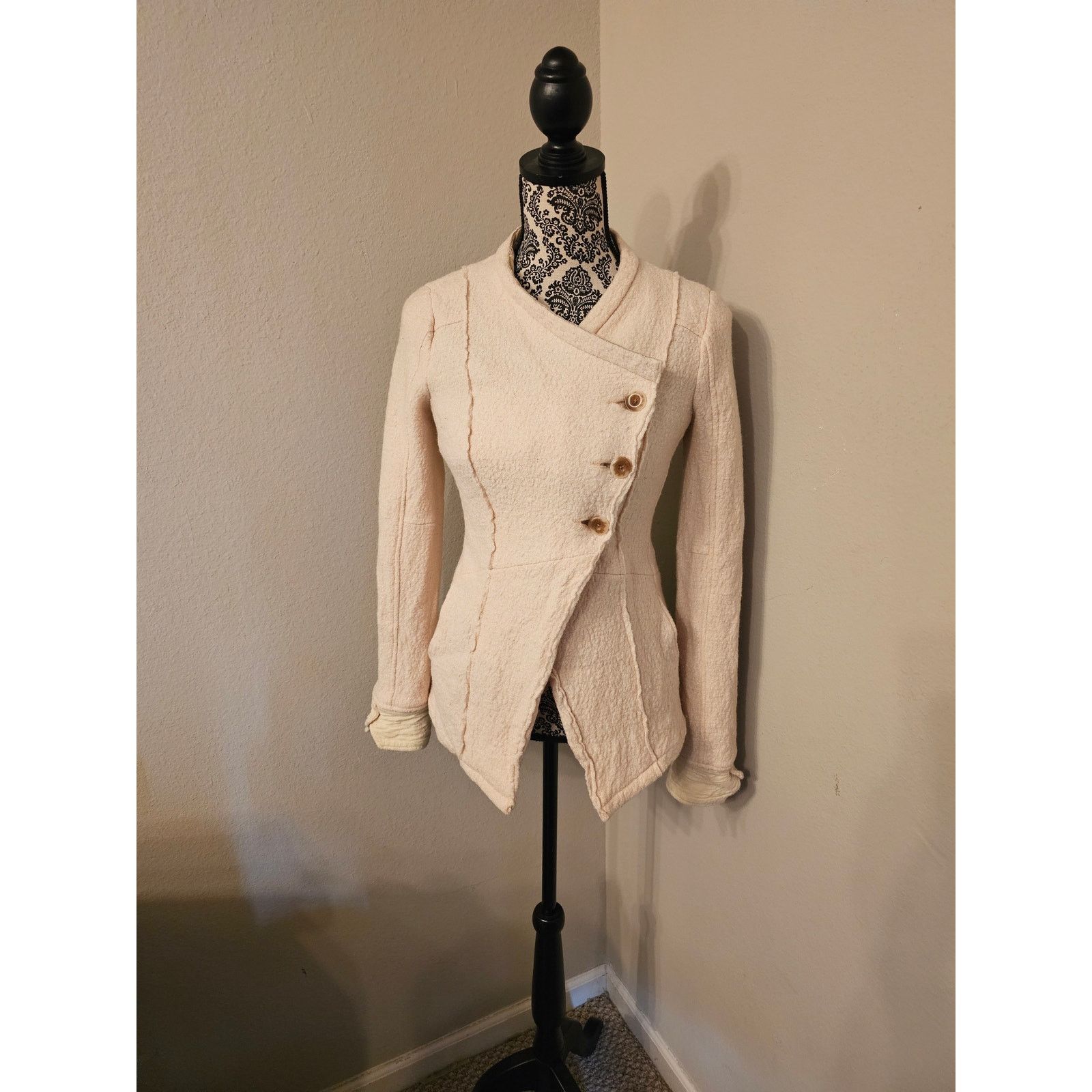 Free People Free People Military PeaCoat – Asymmetric 3-Button – Size 2 Size XS / US 0-2 / IT 36-38 - 6 Thumbnail
