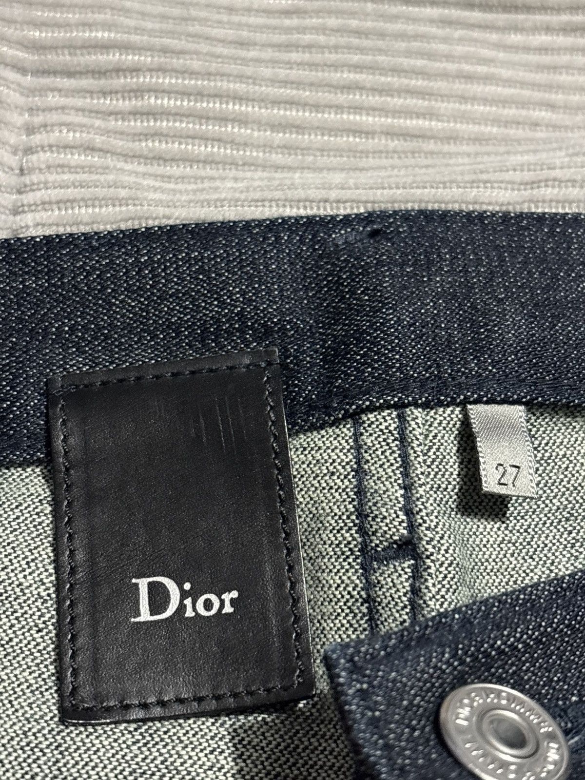 Dior 27 Dior Japan Unaltered Stacked Jeans Archive hedi kva Size US 27 - 6 Thumbnail