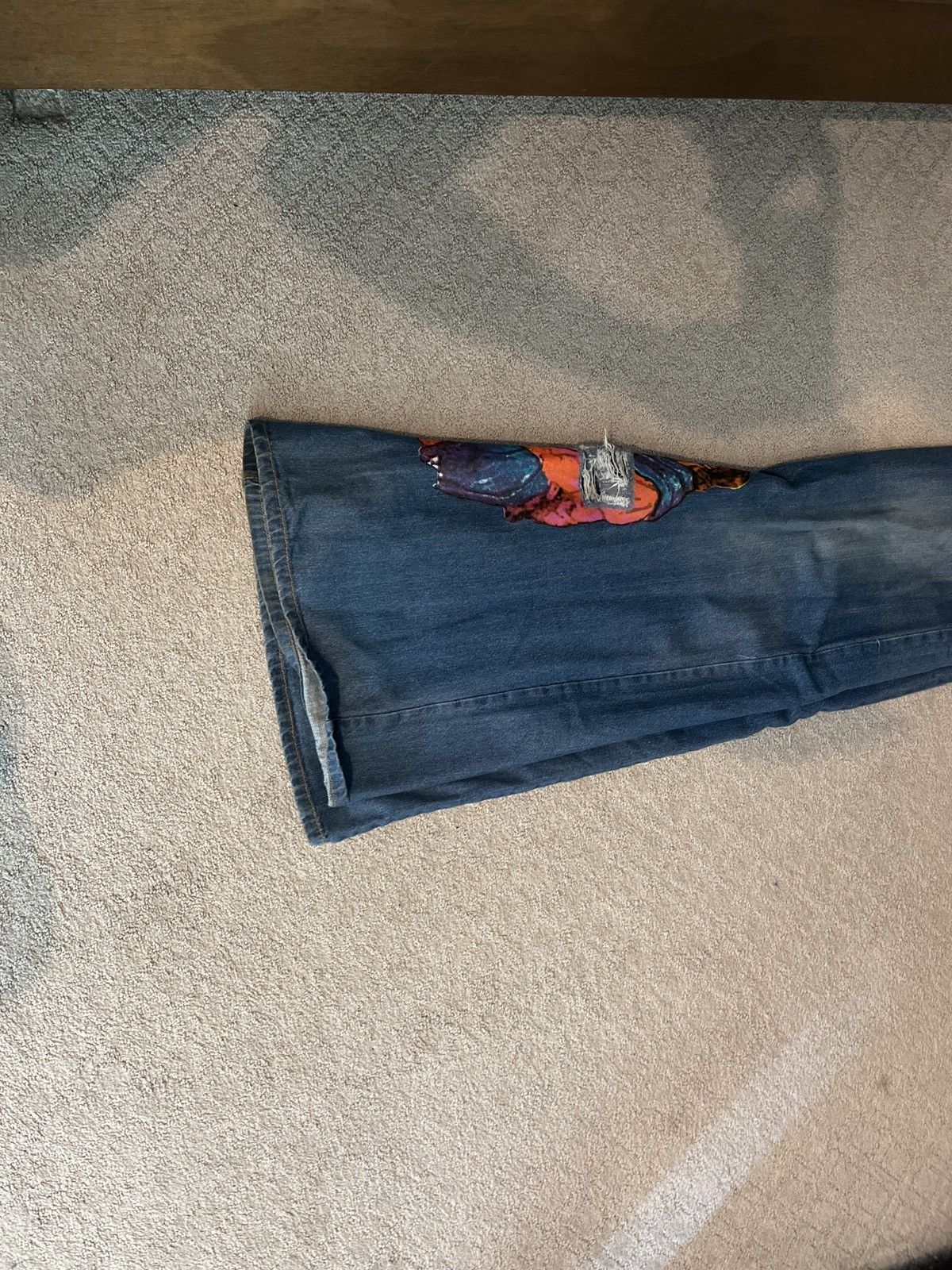 Japanese Brand × Vintage Circa77.tif Jesus denim Size US 32 / EU 48 - 2 Thumbnail