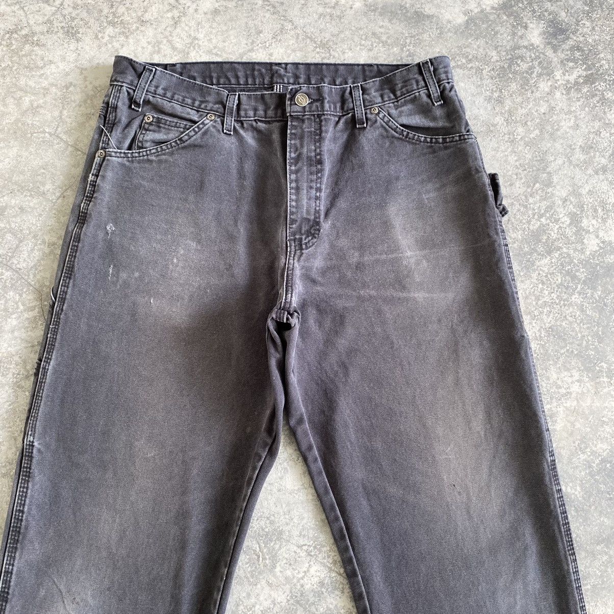 Dickies Vintage Dickies Faded Black Carpenter Work Pants Size US 36 / EU 52 - 2 Thumbnail