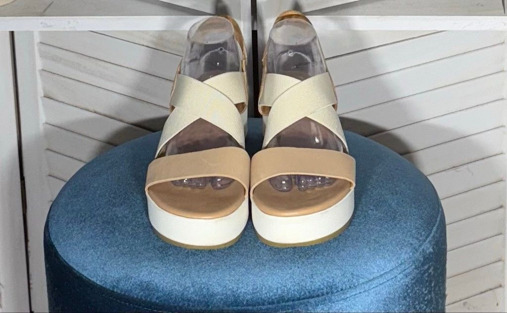 SOREL Sorel Cameron sandal platform slingback leather beige 11 Size US 11 / IT 41 - 4 Thumbnail