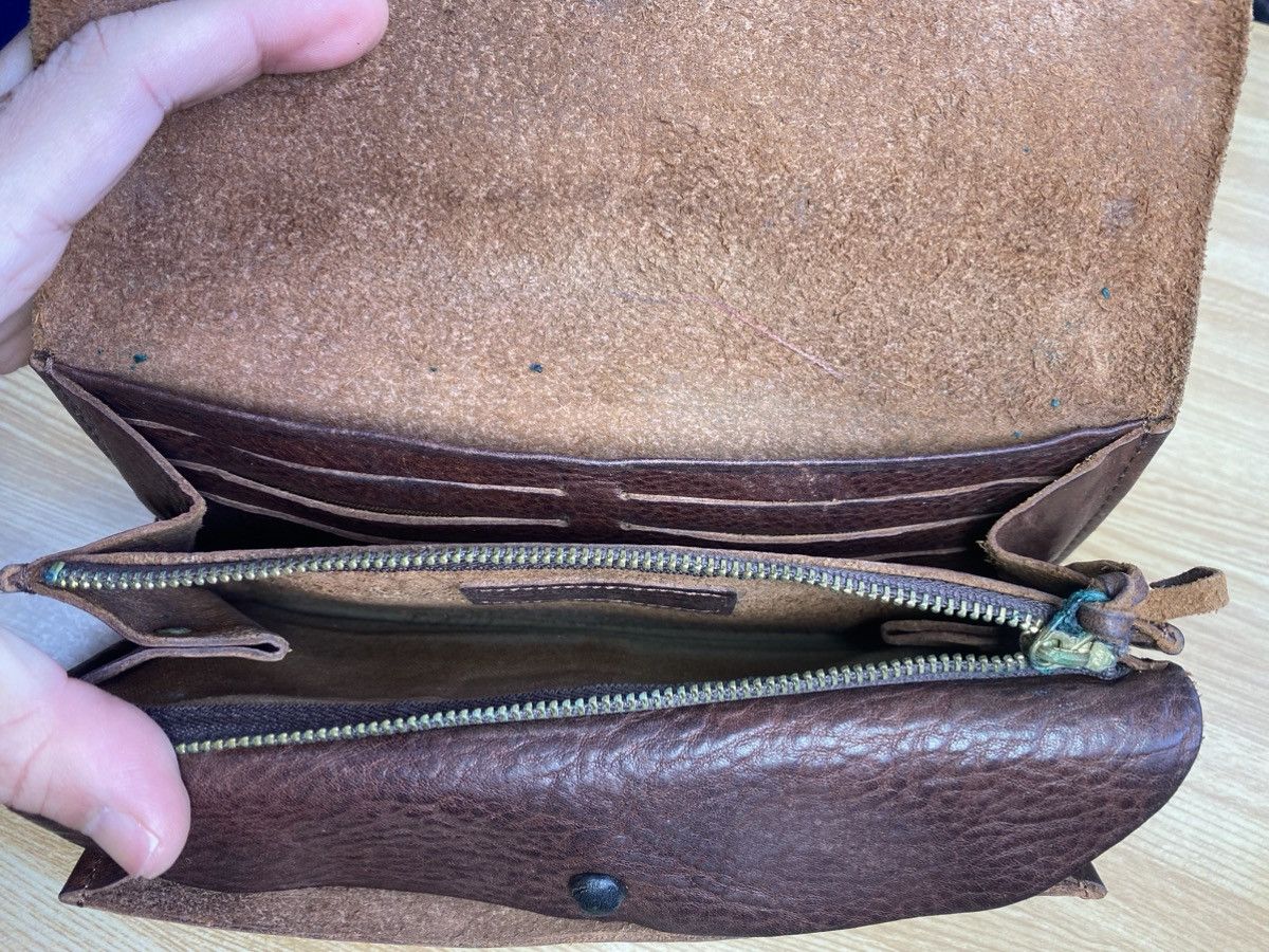 Japanese Brand × Leather × Vintage Italy Gunuine Leather Long Wallet Size ONE SIZE - 6 Thumbnail