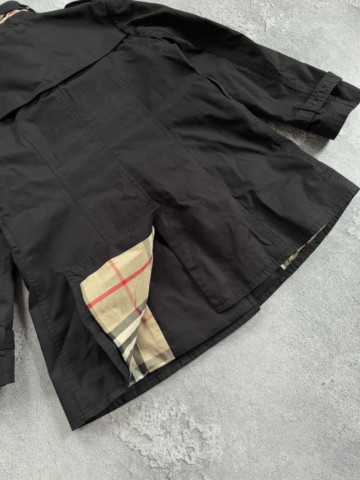 Burberry × Burberry Prorsum Burberry London L black double breasted trench coat jacket Size L / US 10 / IT 46 - 23 Thumbnail