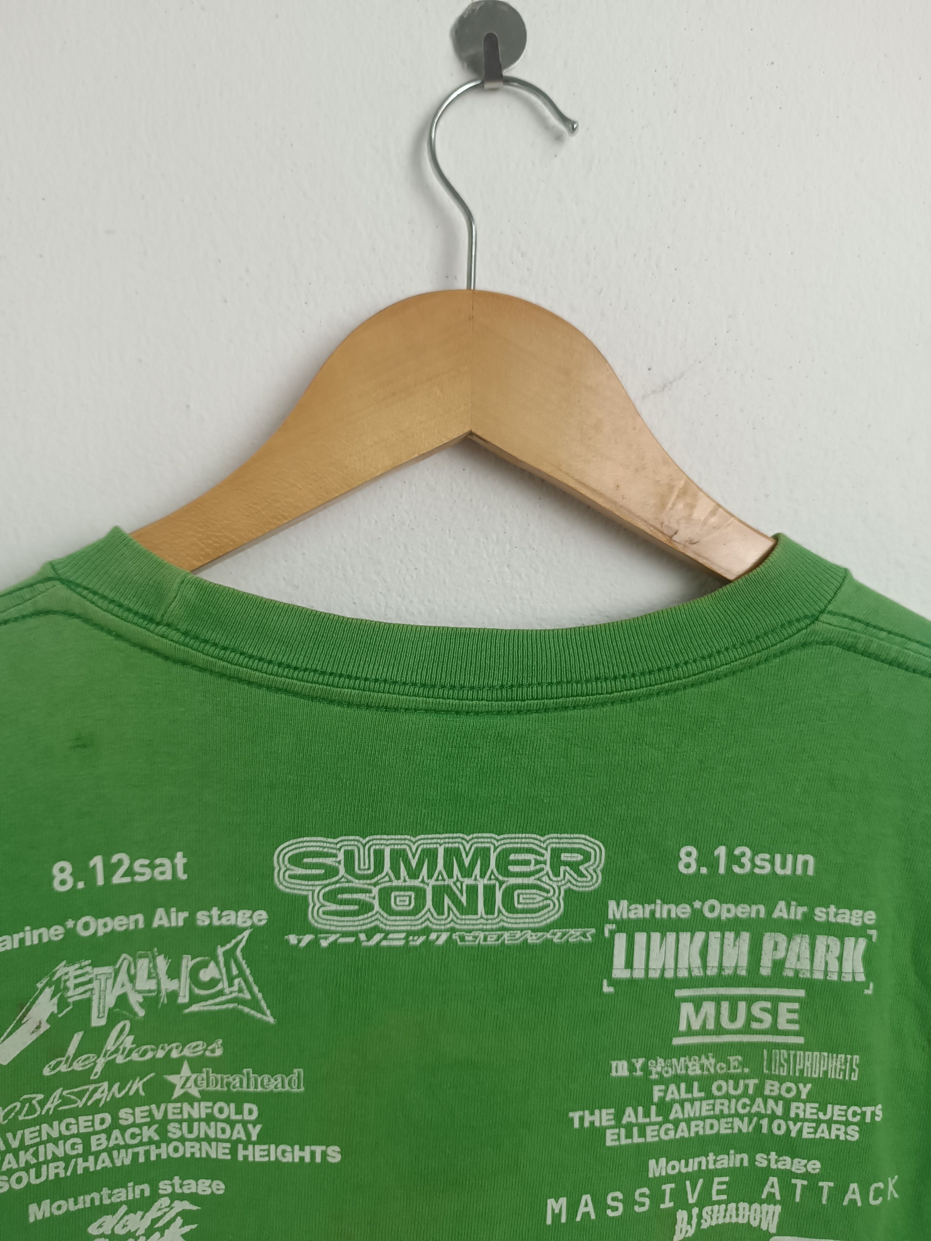 Band Tees VINTAGE '07 SUMMERSONIC FEST JAPAN metallica deftones arctic Size US L / EU 52-54 / 3 - 17 Thumbnail