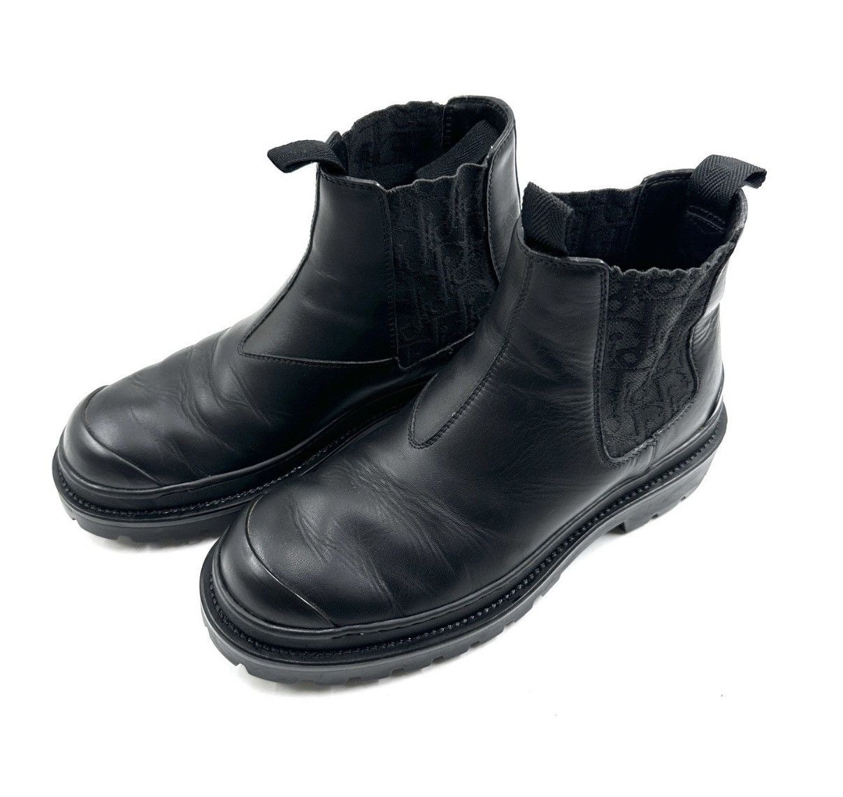 Dior Dior Oblique Explorer Side Monogram Chelsea Ankle Boots K12 Size US 9 / IT 39 - 1 Thumbnail