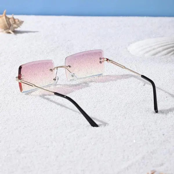 Vintage Square Rimless Glasses 2024 Size ONE SIZE - 3 Thumbnail