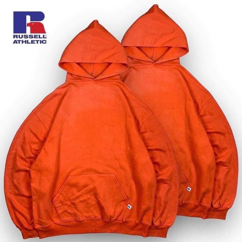 Russell Athletic × Vintage Russell Athletic hoodie baggy orange vintage 90s blank Size US M / EU 48-50 / 2 - 1 Thumbnail