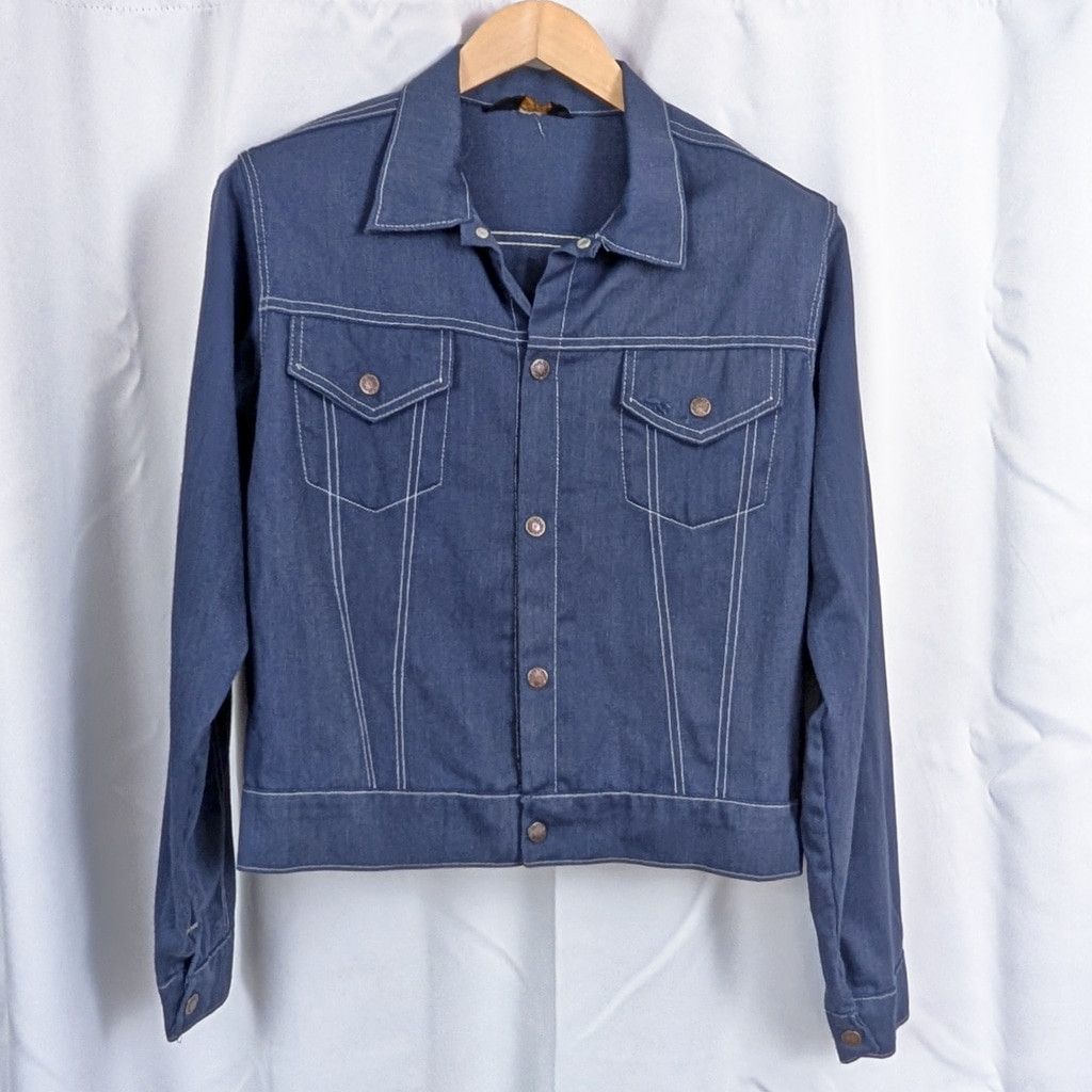 Sears × Vintage 70's Sears Put On Shop Men's Selvedge Denim Jacket 40 Size US M / EU 48-50 / 2 - 1 Thumbnail