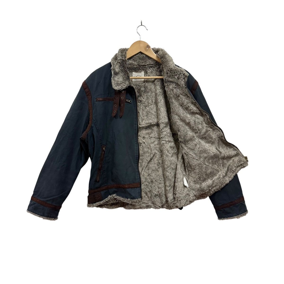 If Six Was Nine SixStar Biker Jacket Faux Fur Japanese Brand Size US L / EU 52-54 / 3 - 2 Thumbnail