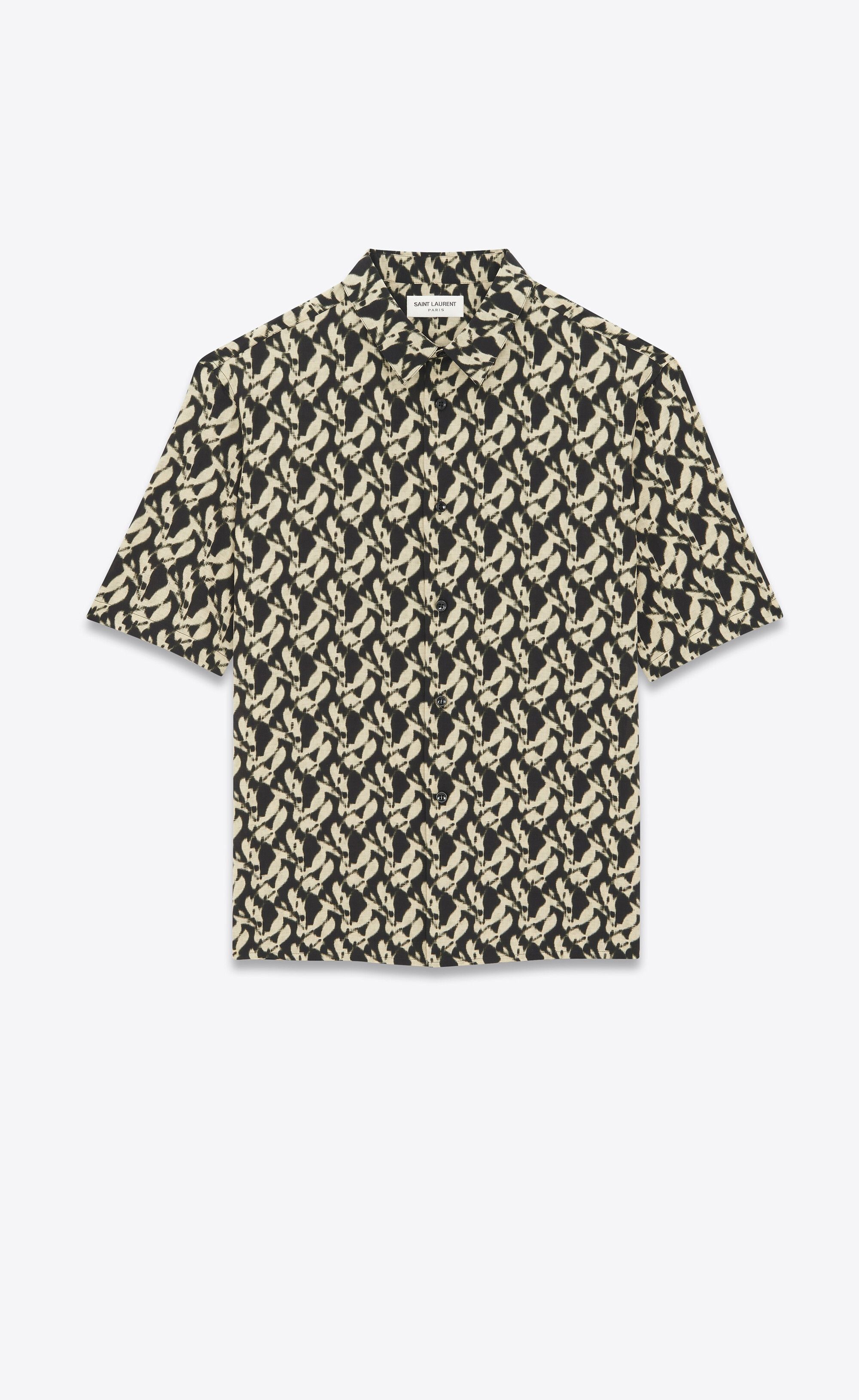 Saint Laurent Paris o1tr1nto0325 601070 Shirt in Viscose Voile in Multicolor Size US XXS / EU 40 - 1 Thumbnail
